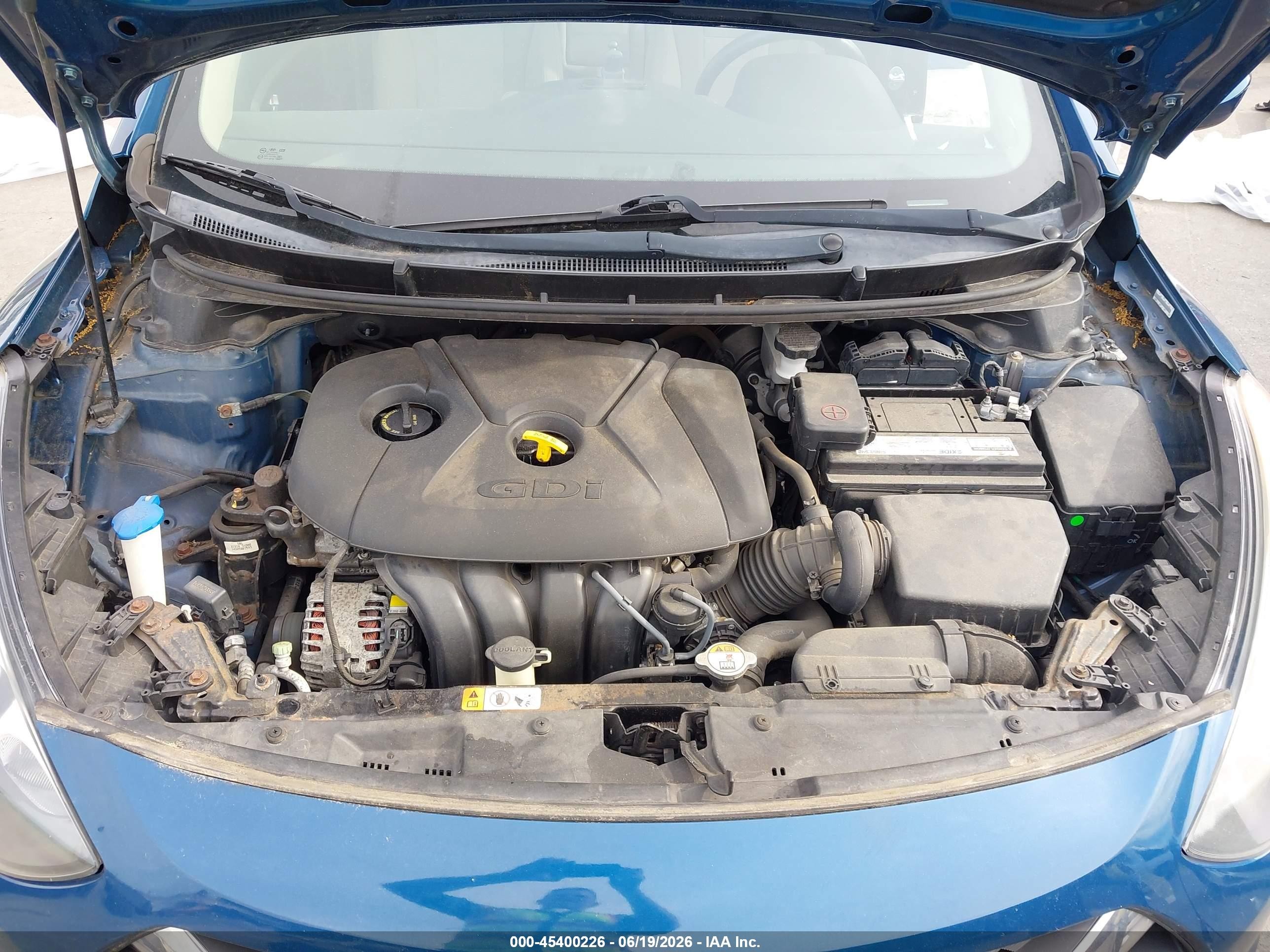 2014 Hyundai Elantra Gt   Blue vin: KMHD35LH7EU201302