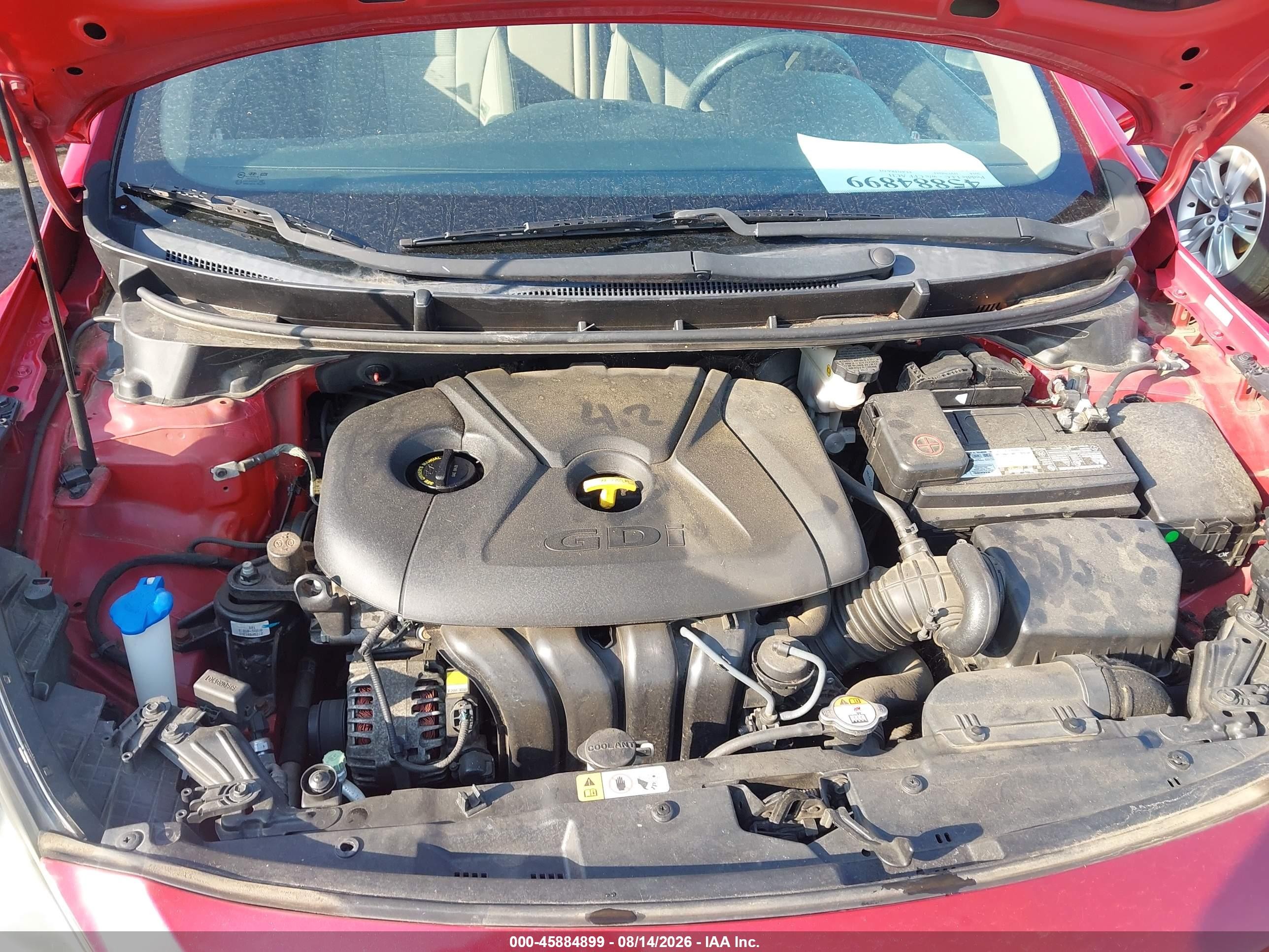 2014 Hyundai Elantra Gt   Red vin: KMHD35LH7EU203910