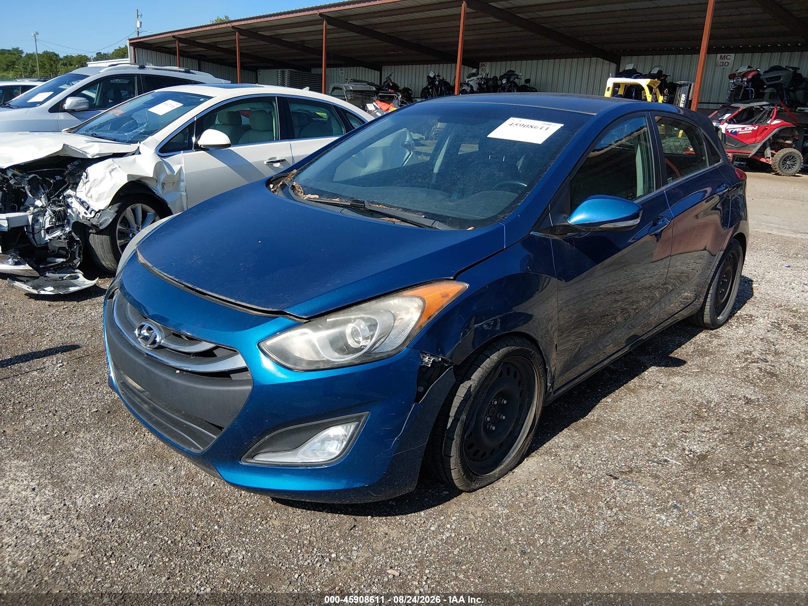2014 Hyundai Elantra Gt   Blue vin: KMHD35LH7EU229178