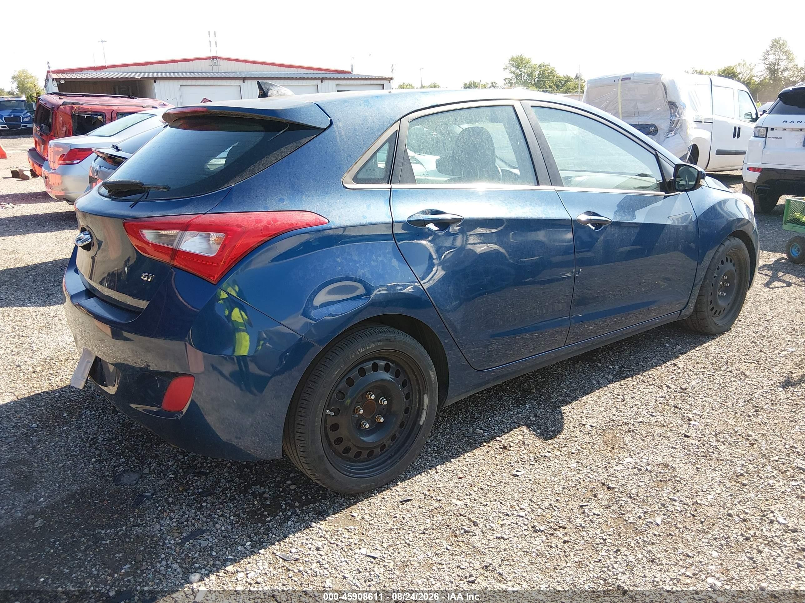 2014 Hyundai Elantra Gt   Blue vin: KMHD35LH7EU229178
