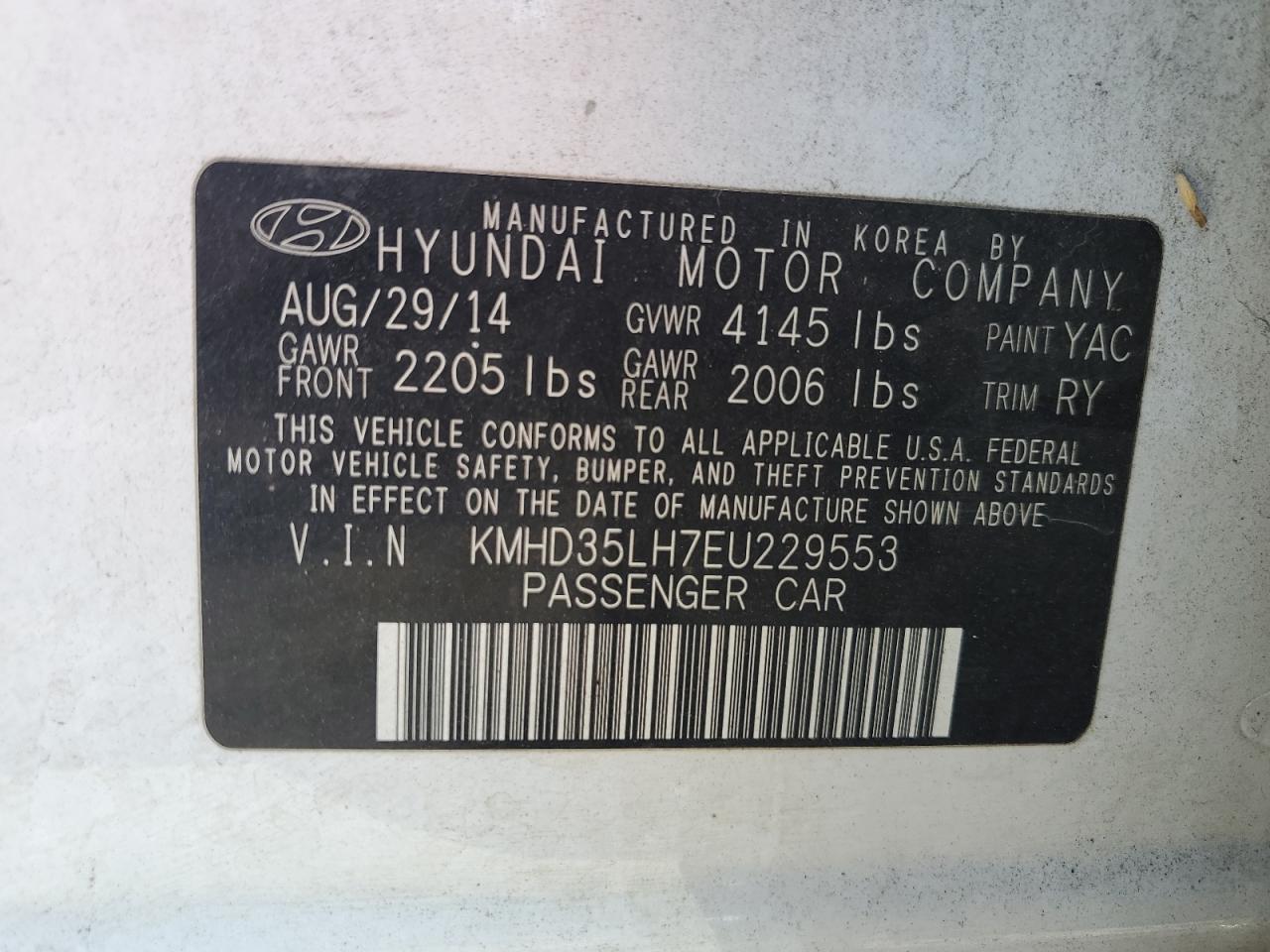 2014 Hyundai Elantra Gt Белый vin: KMHD35LH7EU229553