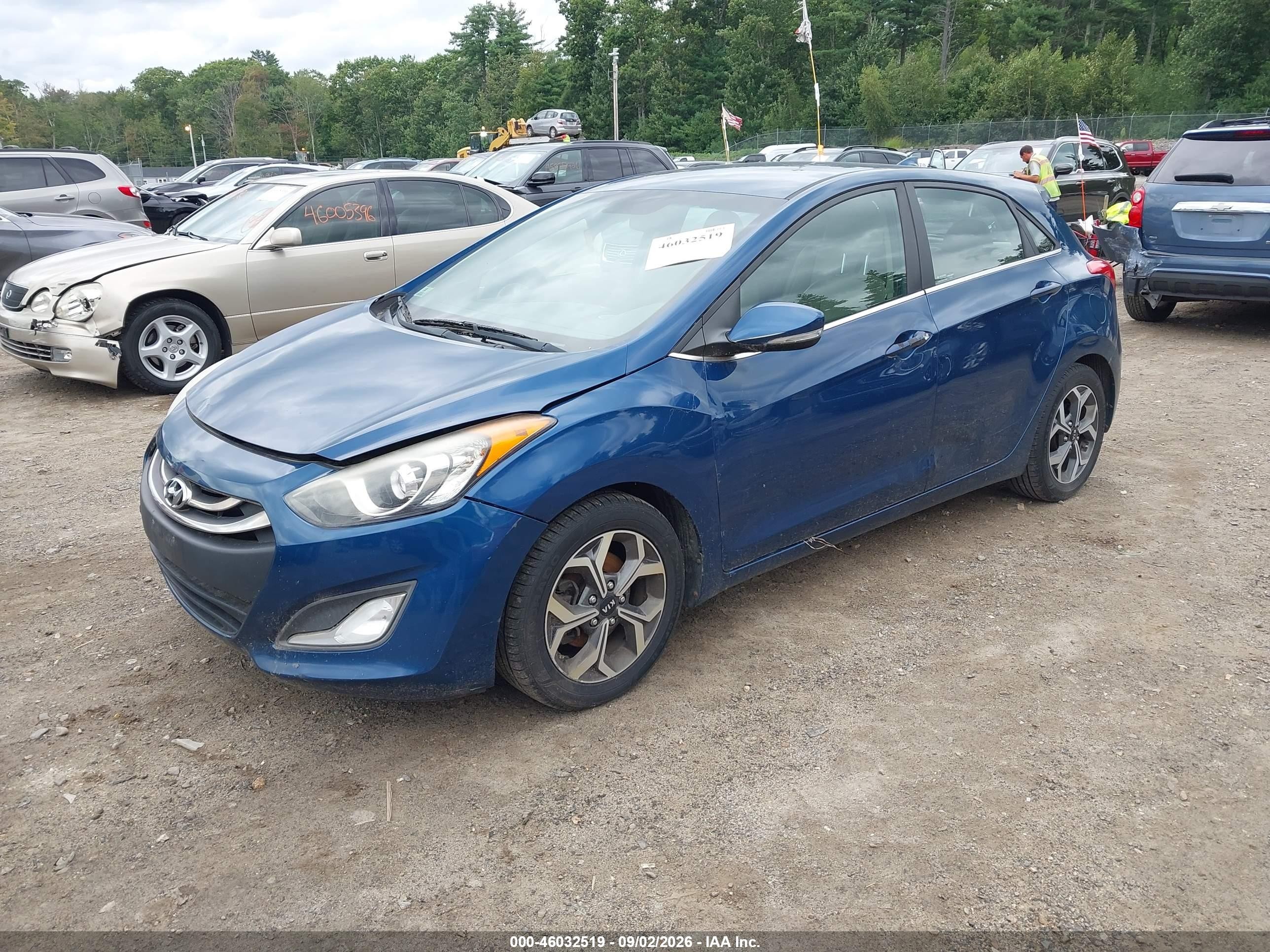 2014 Hyundai Elantra Gt Blue vin: KMHD35LH8EU171582