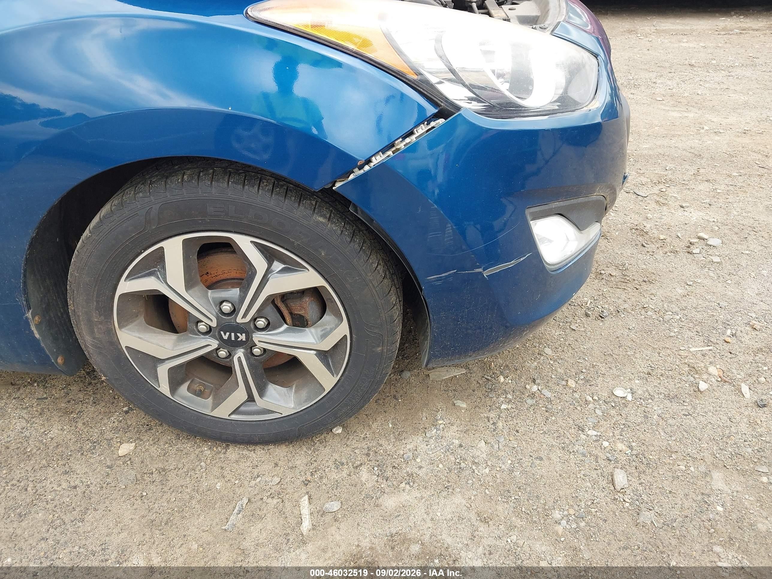2014 Hyundai Elantra Gt Blue vin: KMHD35LH8EU171582