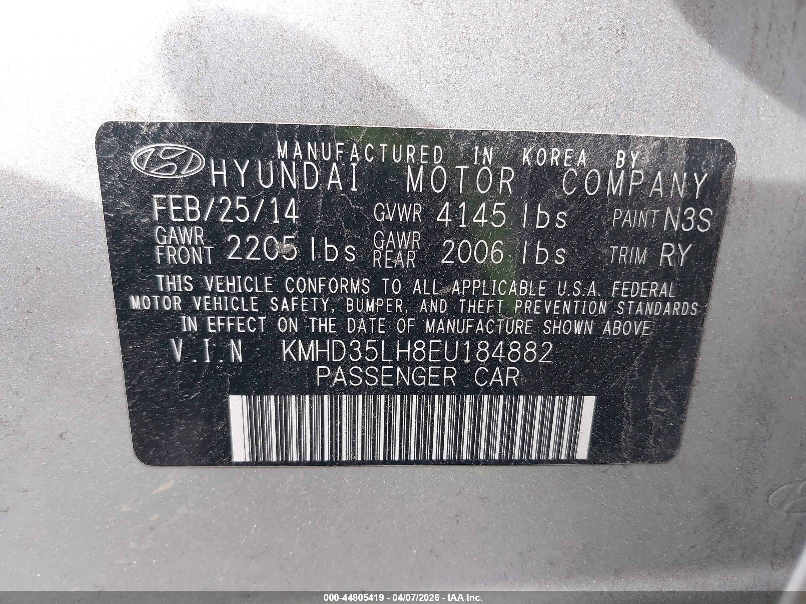 2014 Hyundai Elantra Gt   Серебряный vin: KMHD35LH8EU184882