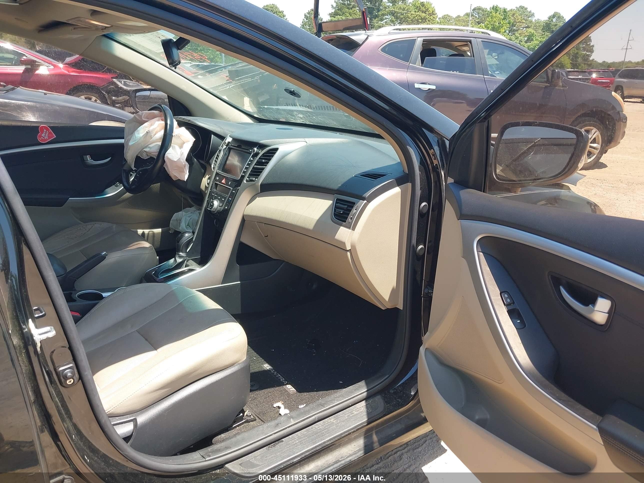 2014 Hyundai Elantra Gt   Черный vin: KMHD35LH8EU192917