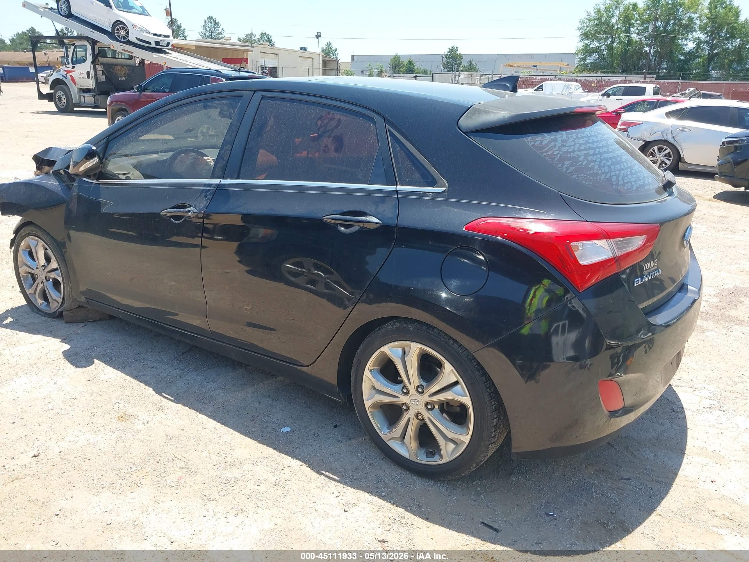 2014 Hyundai Elantra Gt   Черный vin: KMHD35LH8EU192917