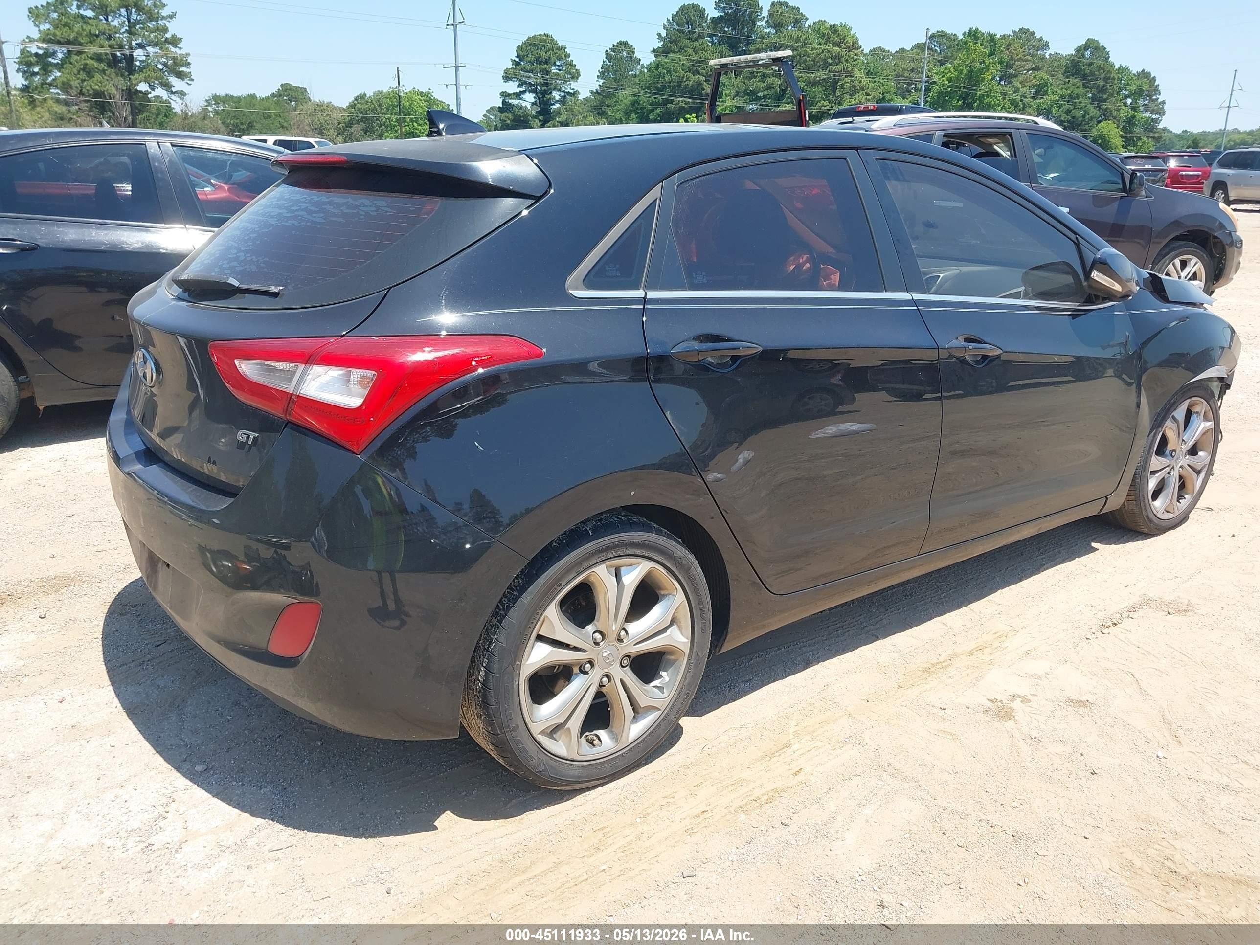 2014 Hyundai Elantra Gt   Черный vin: KMHD35LH8EU192917