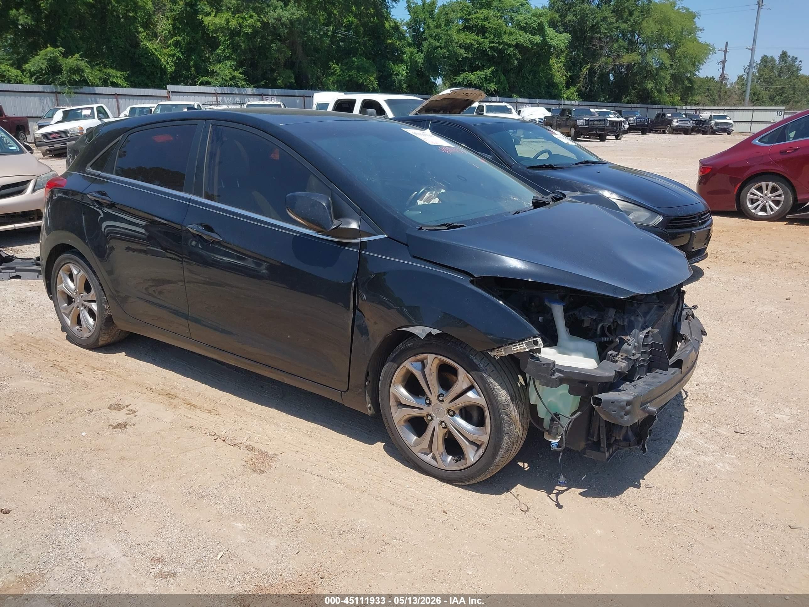 2014 Hyundai Elantra Gt   Black vin: KMHD35LH8EU192917