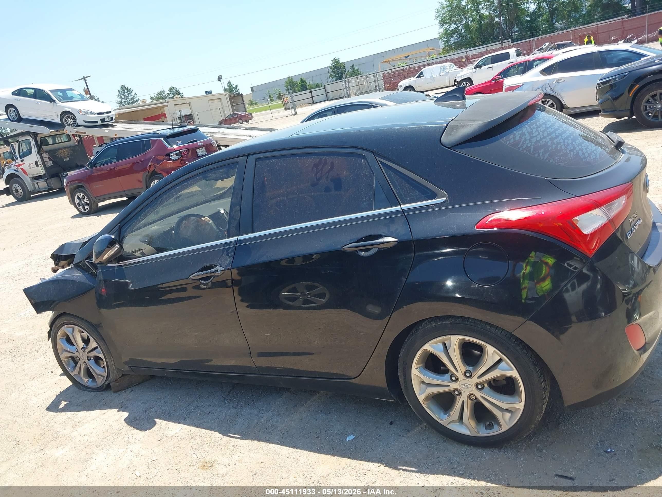 2014 Hyundai Elantra Gt   Черный vin: KMHD35LH8EU192917