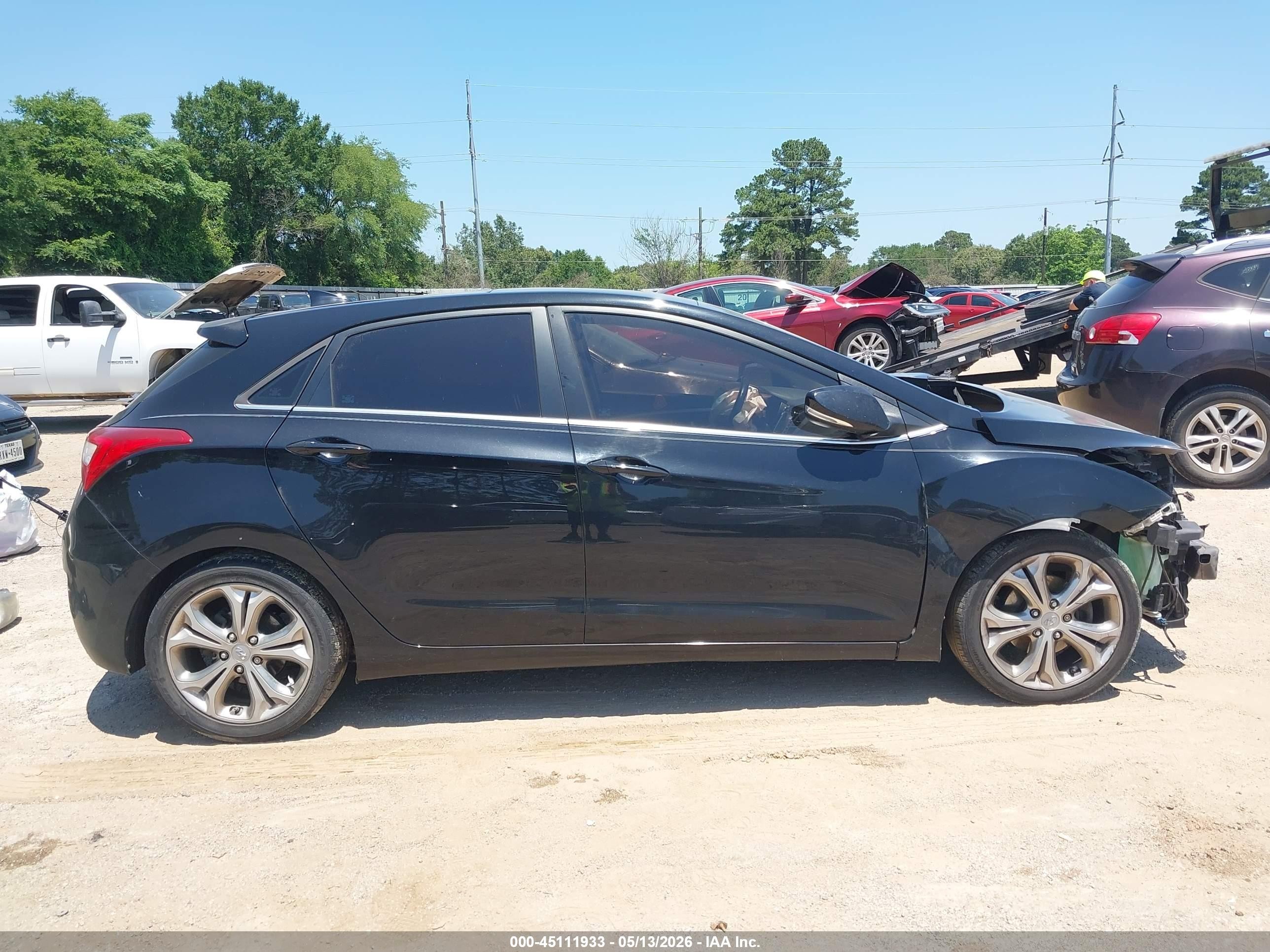 2014 Hyundai Elantra Gt   Черный vin: KMHD35LH8EU192917