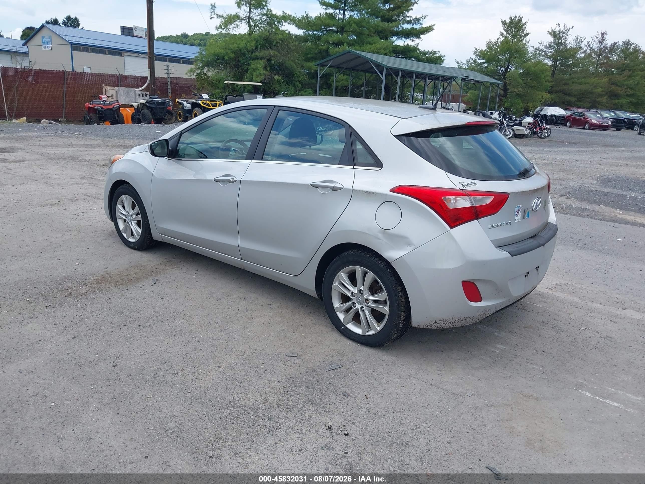 2014 Hyundai Elantra Gt   Silver vin: KMHD35LH8EU209893