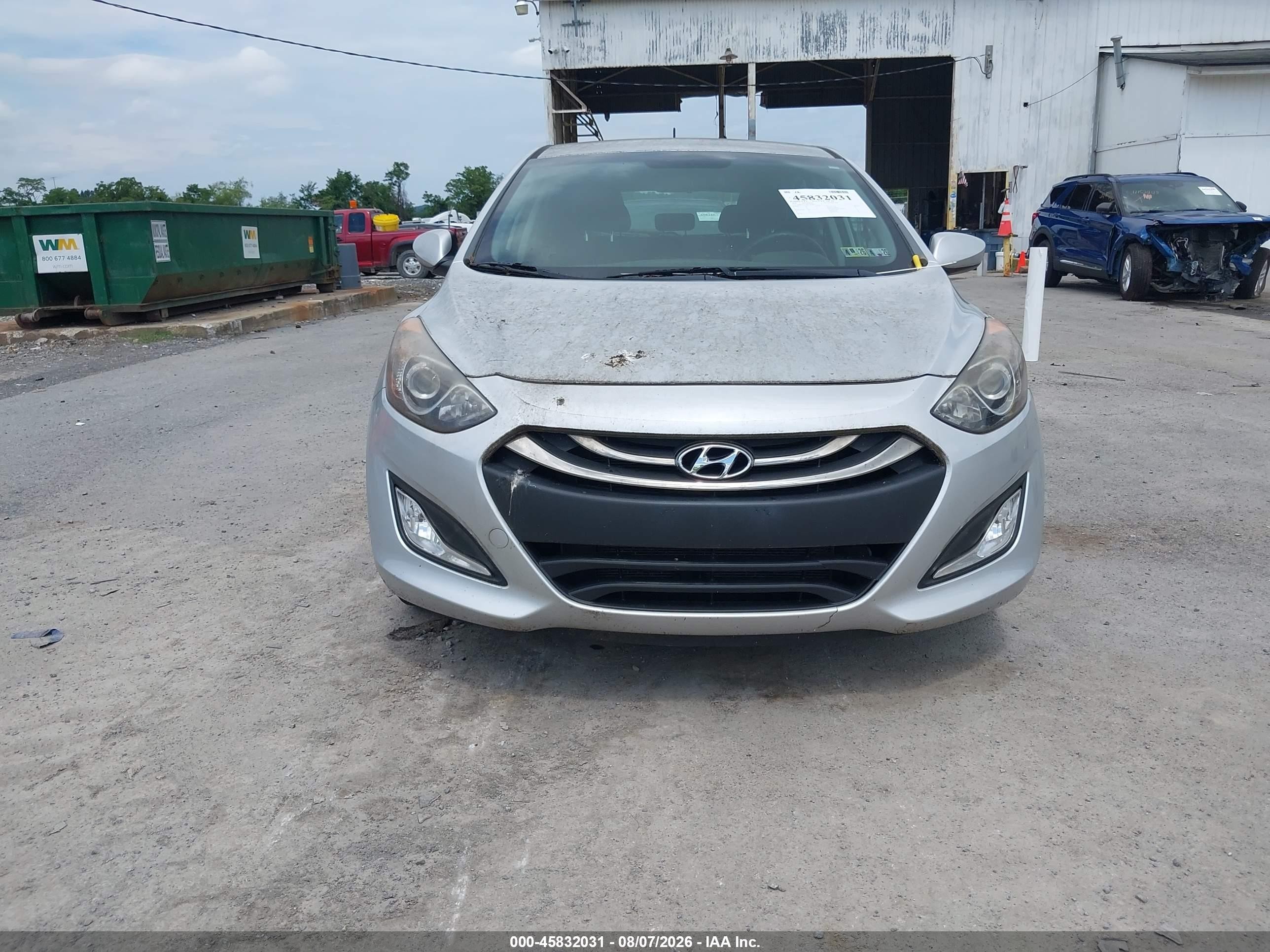 2014 Hyundai Elantra Gt   Silver vin: KMHD35LH8EU209893