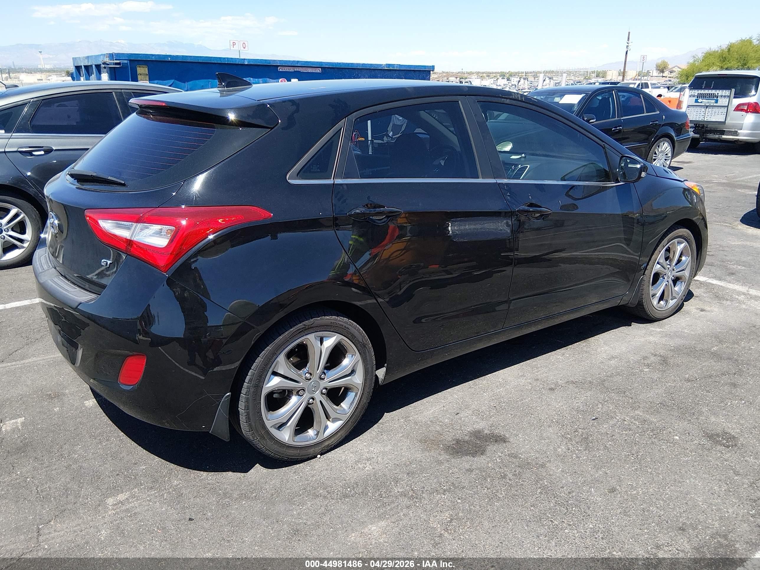 2014 Hyundai Elantra Gt Black vin: KMHD35LH8EU217024