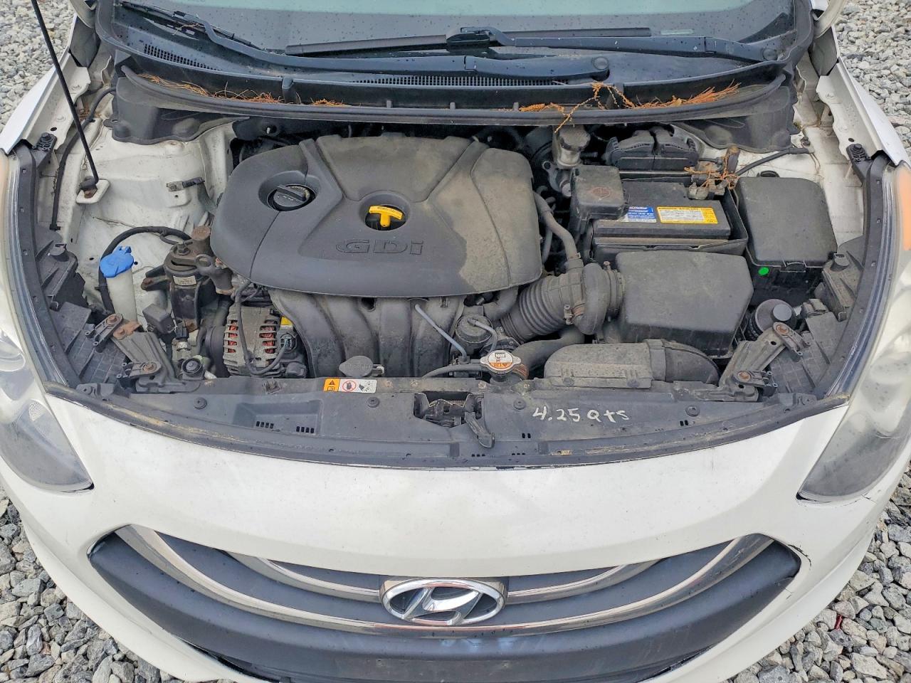 2014 Hyundai Elantra Gt Base Белый vin: KMHD35LH8EU235040