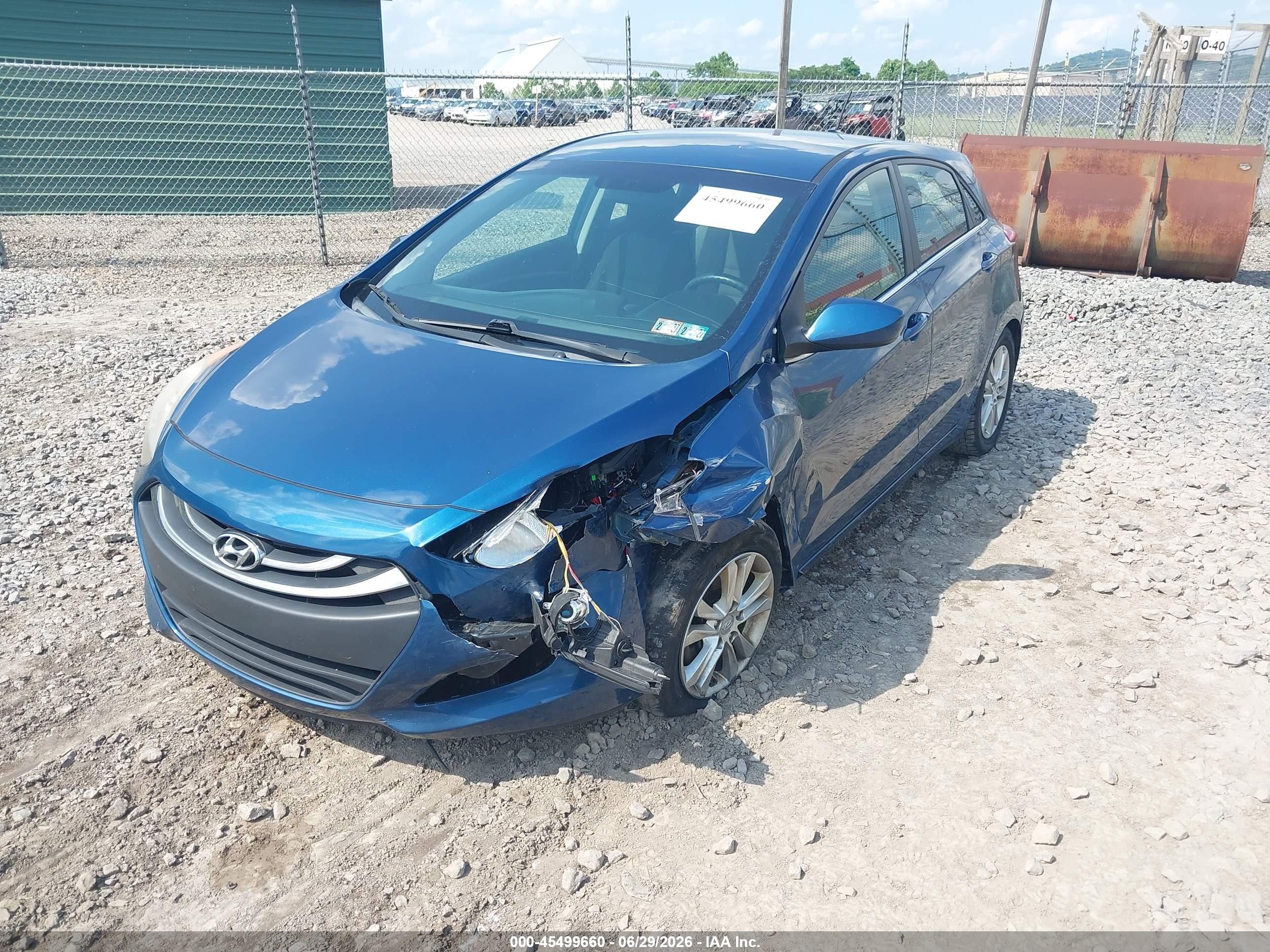 2015 Hyundai Elantra Gt   Blue vin: KMHD35LH8FU237839