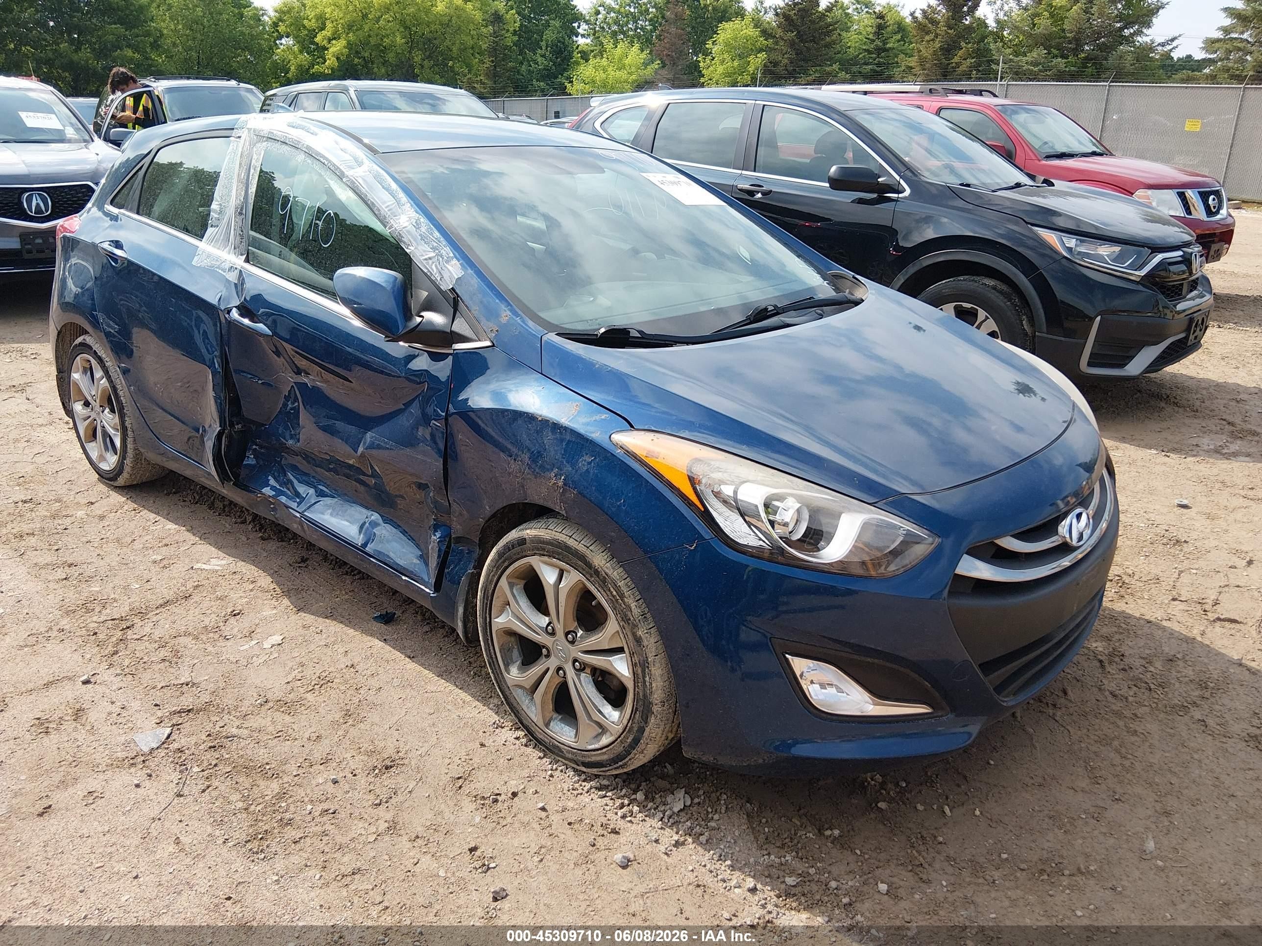 2015 Hyundai Elantra Gt   Синий vin: KMHD35LH8FU238697