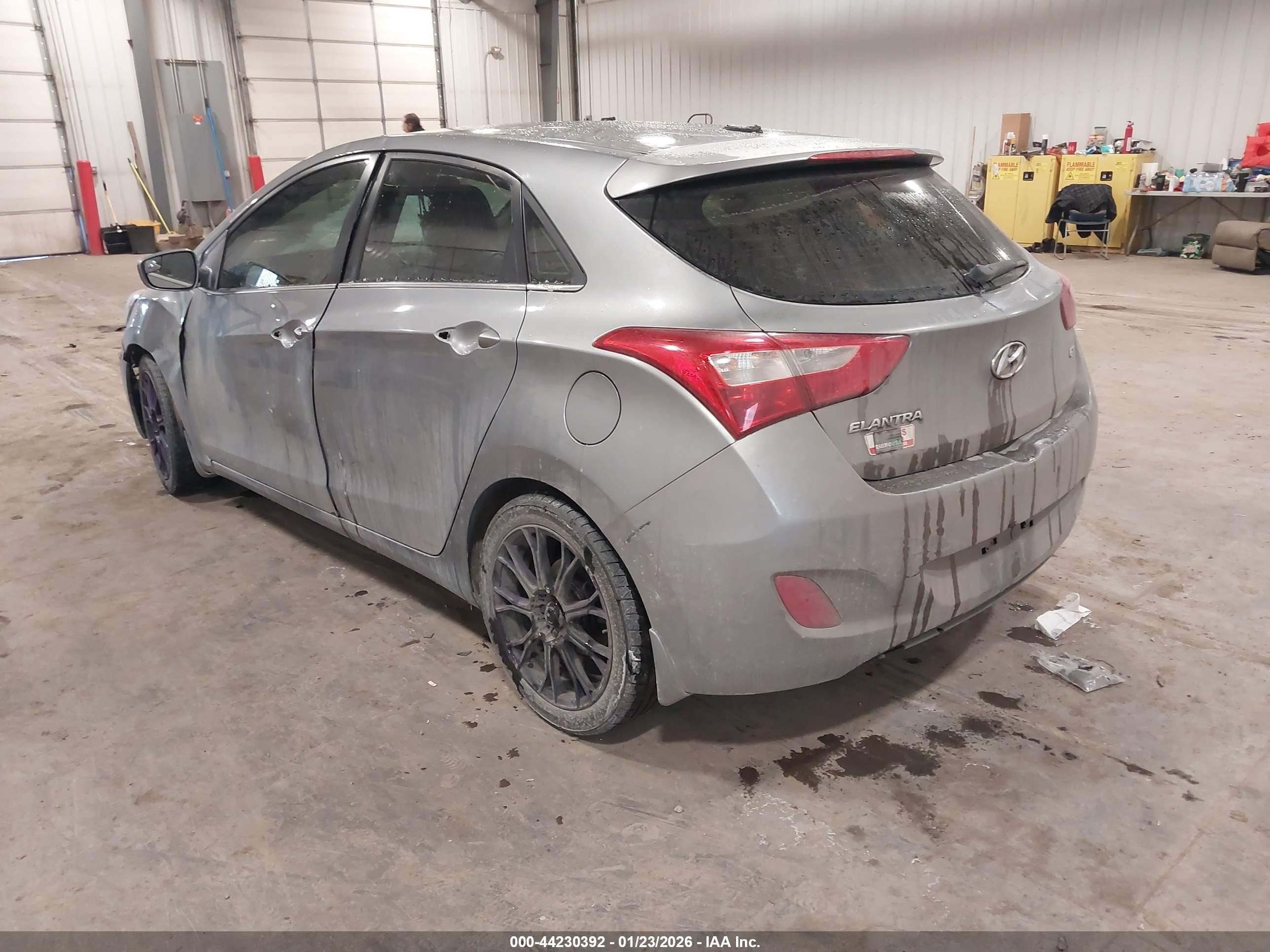 2014 Hyundai Elantra Gt   Gray vin: KMHD35LH9EU158078