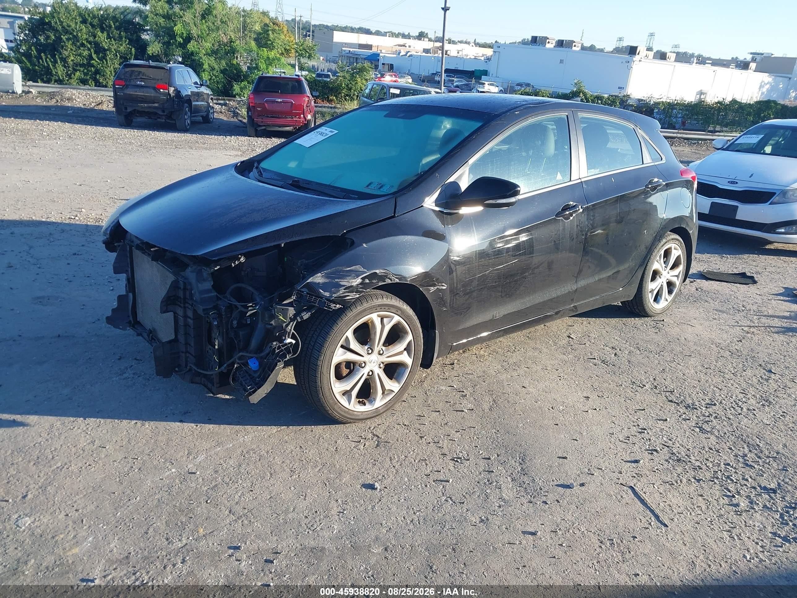 2014 Hyundai Elantra Gt   Black vin: KMHD35LH9EU166312