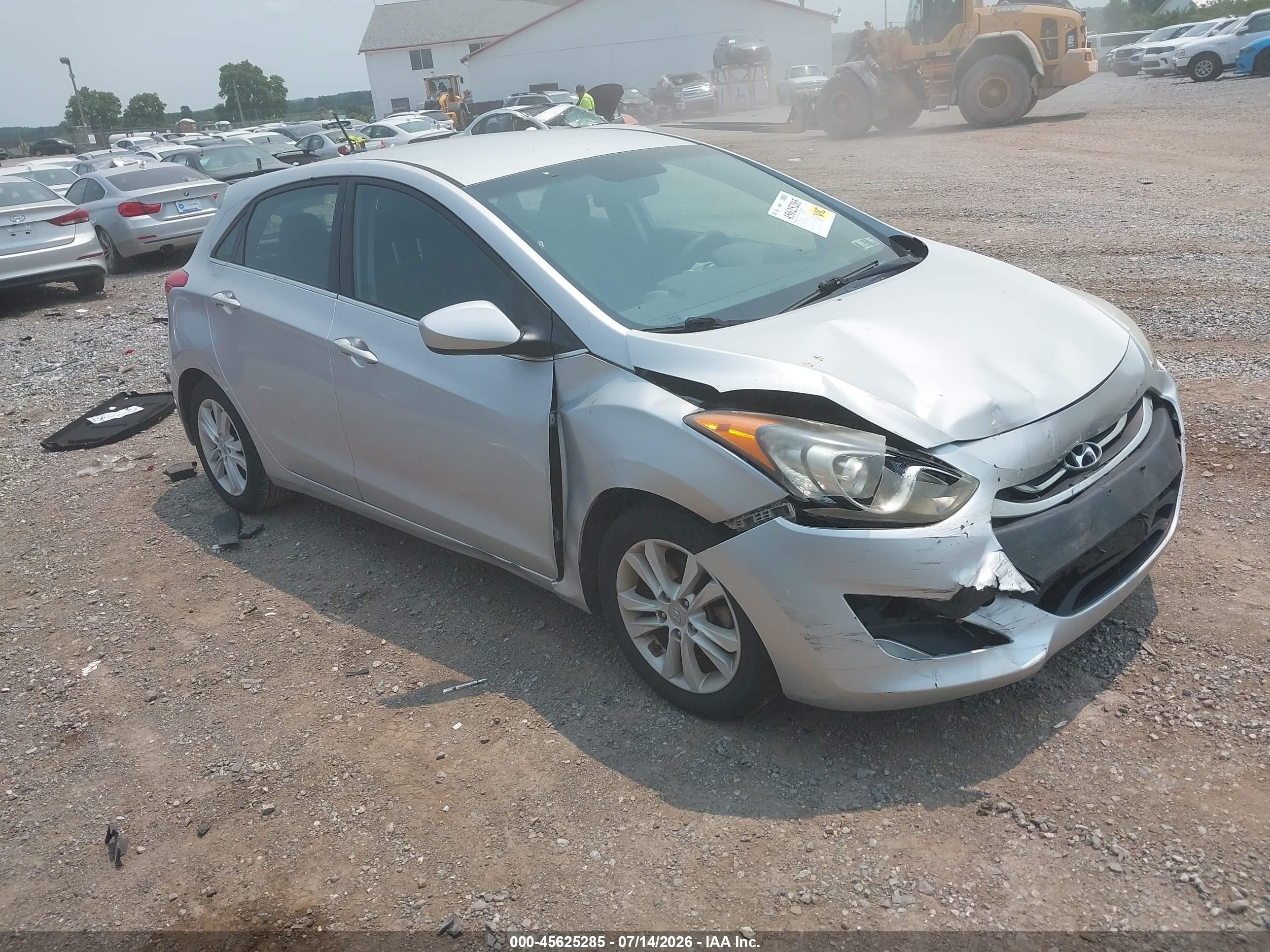 2014 Hyundai Elantra Gt   Silver vin: KMHD35LH9EU172465