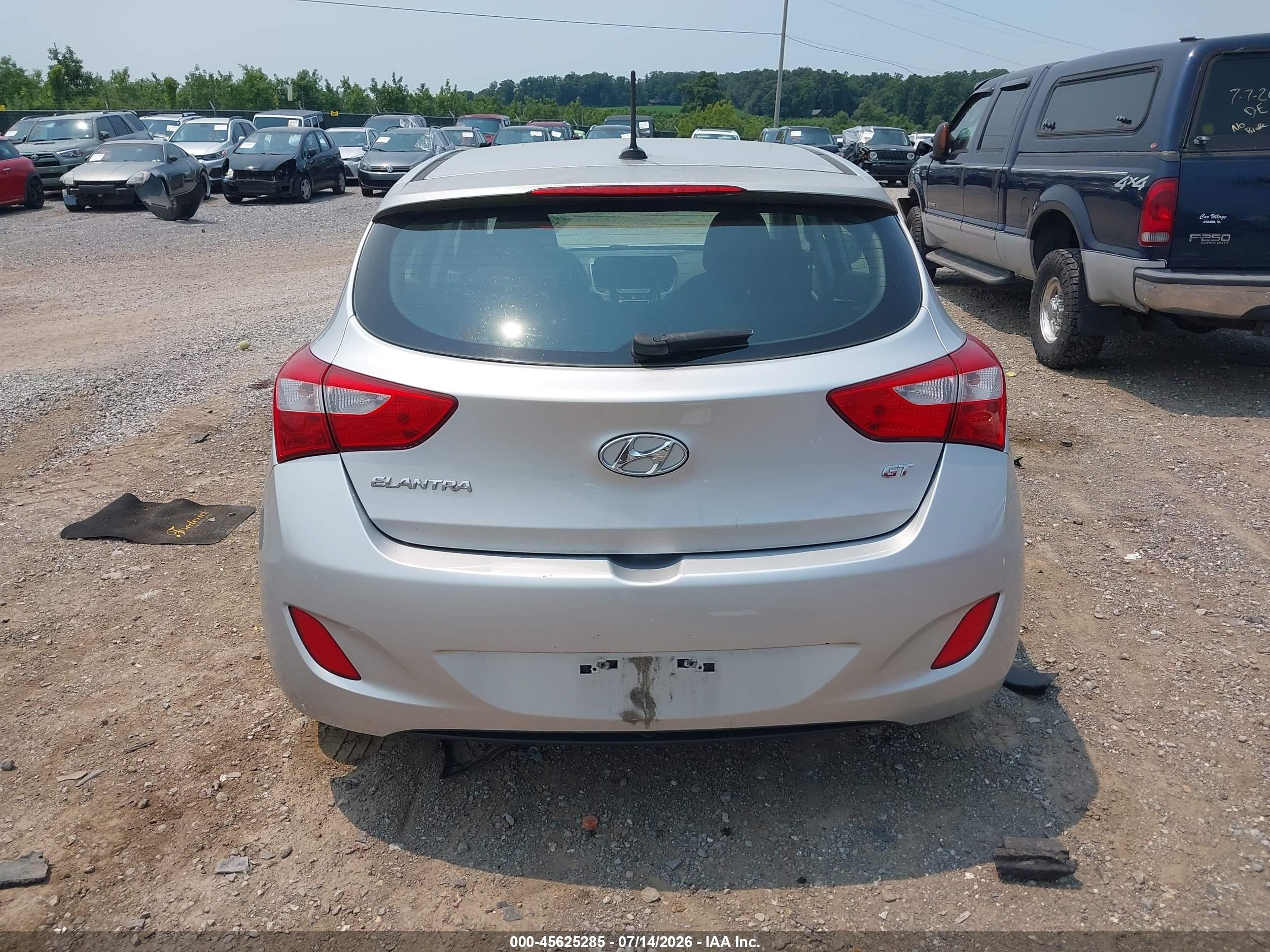 2014 Hyundai Elantra Gt   Silver vin: KMHD35LH9EU172465