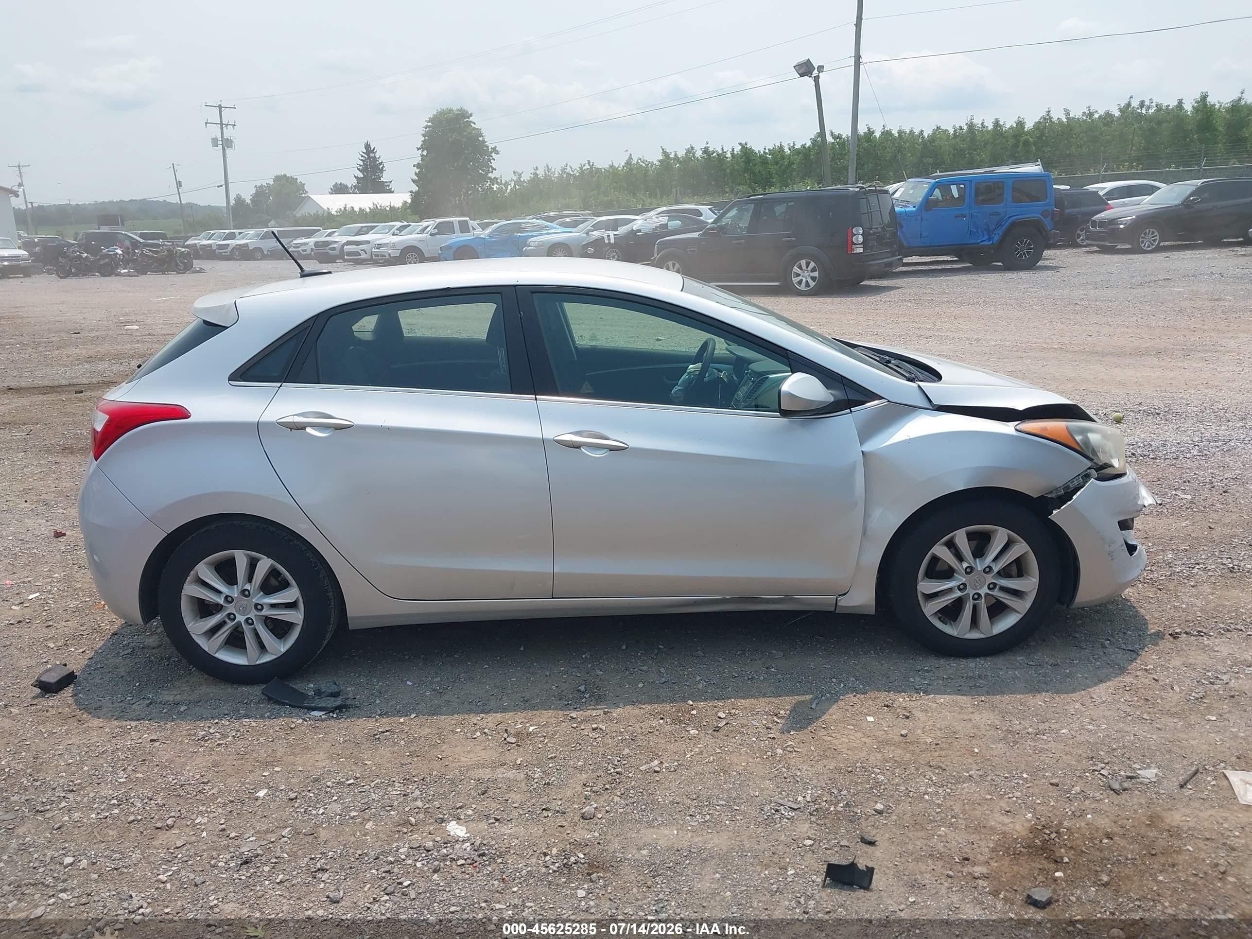 2014 Hyundai Elantra Gt   Silver vin: KMHD35LH9EU172465