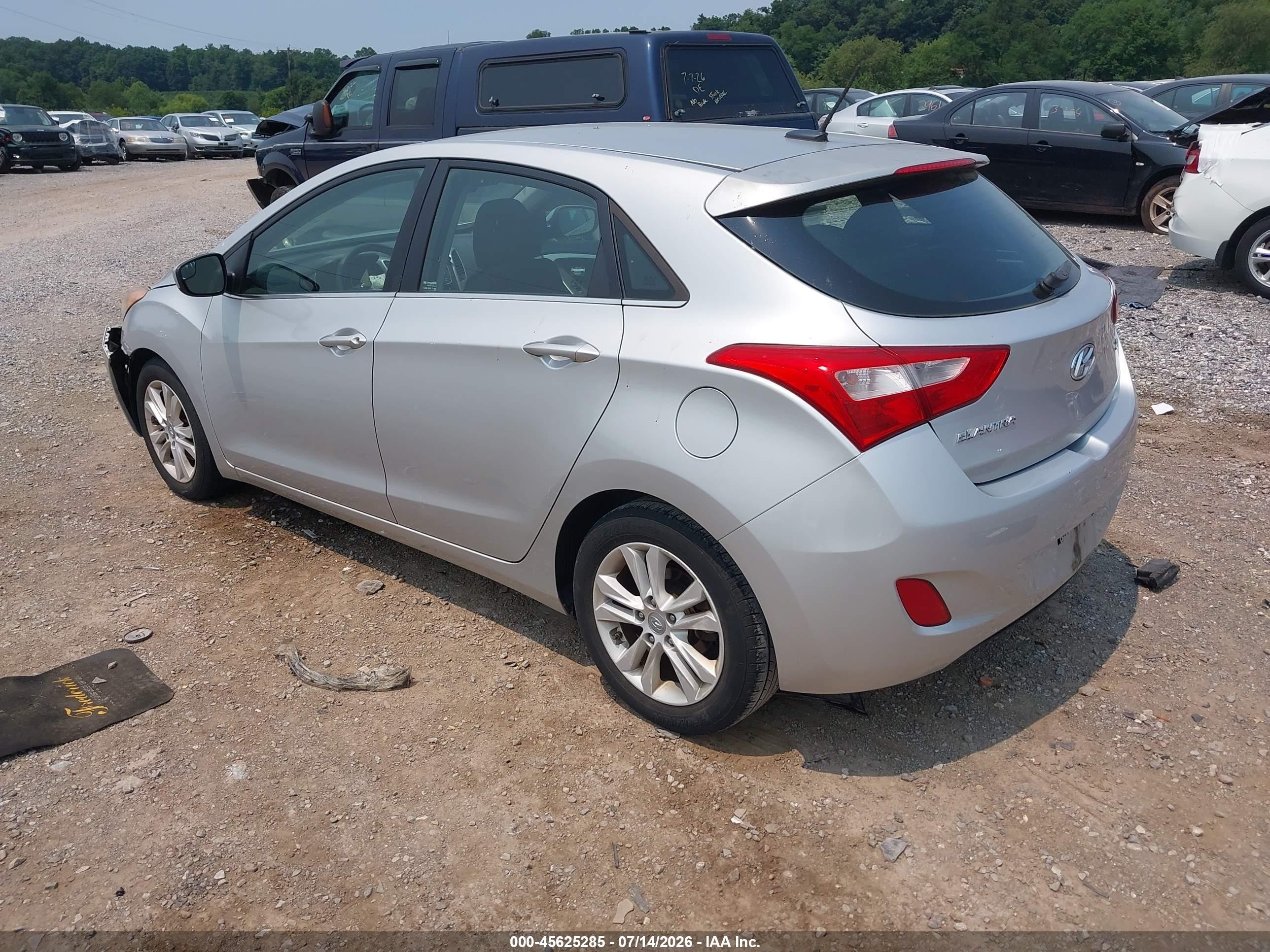2014 Hyundai Elantra Gt   Silver vin: KMHD35LH9EU172465