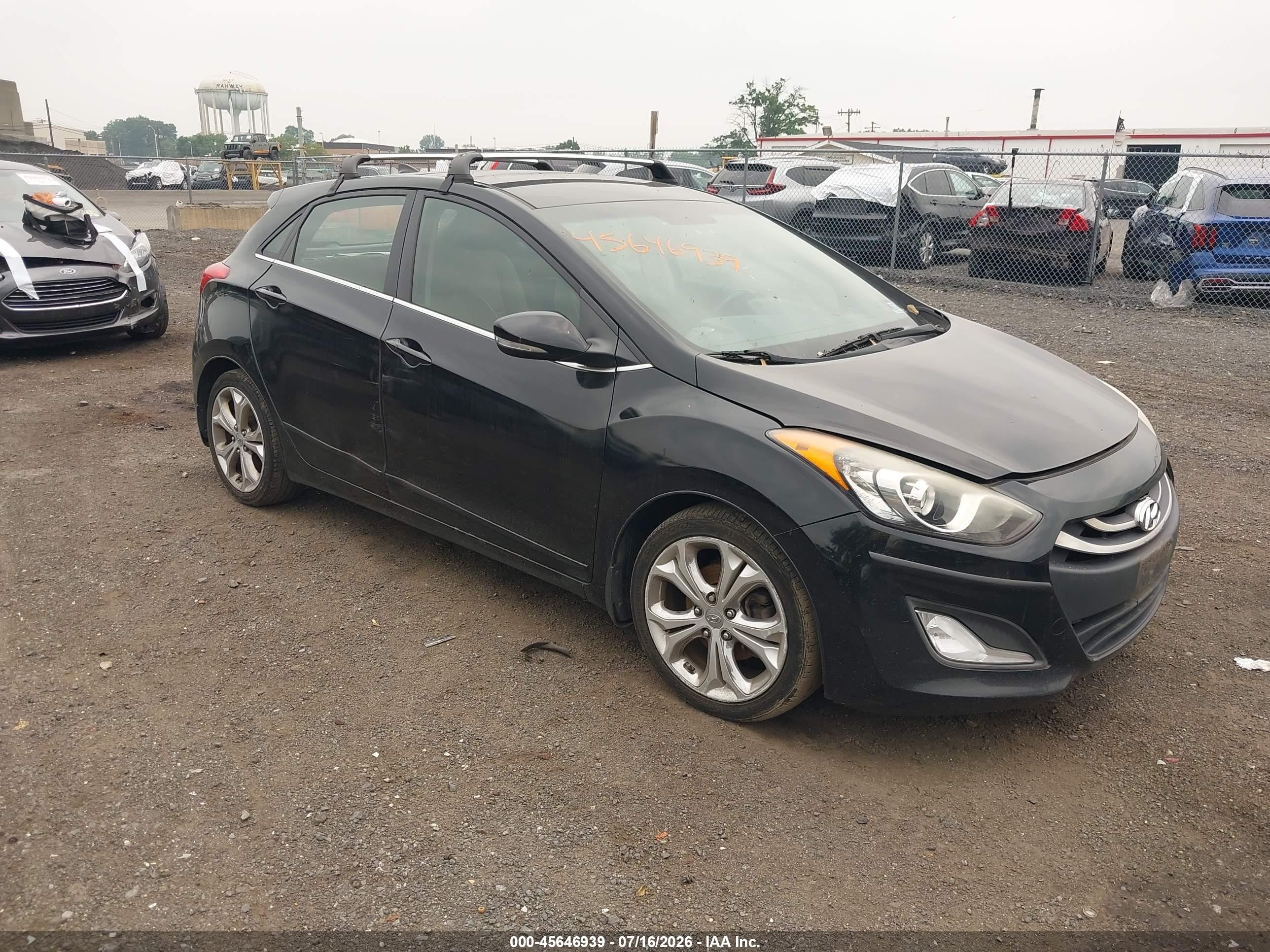 2014 Hyundai Elantra Gt   Черный vin: KMHD35LH9EU173339