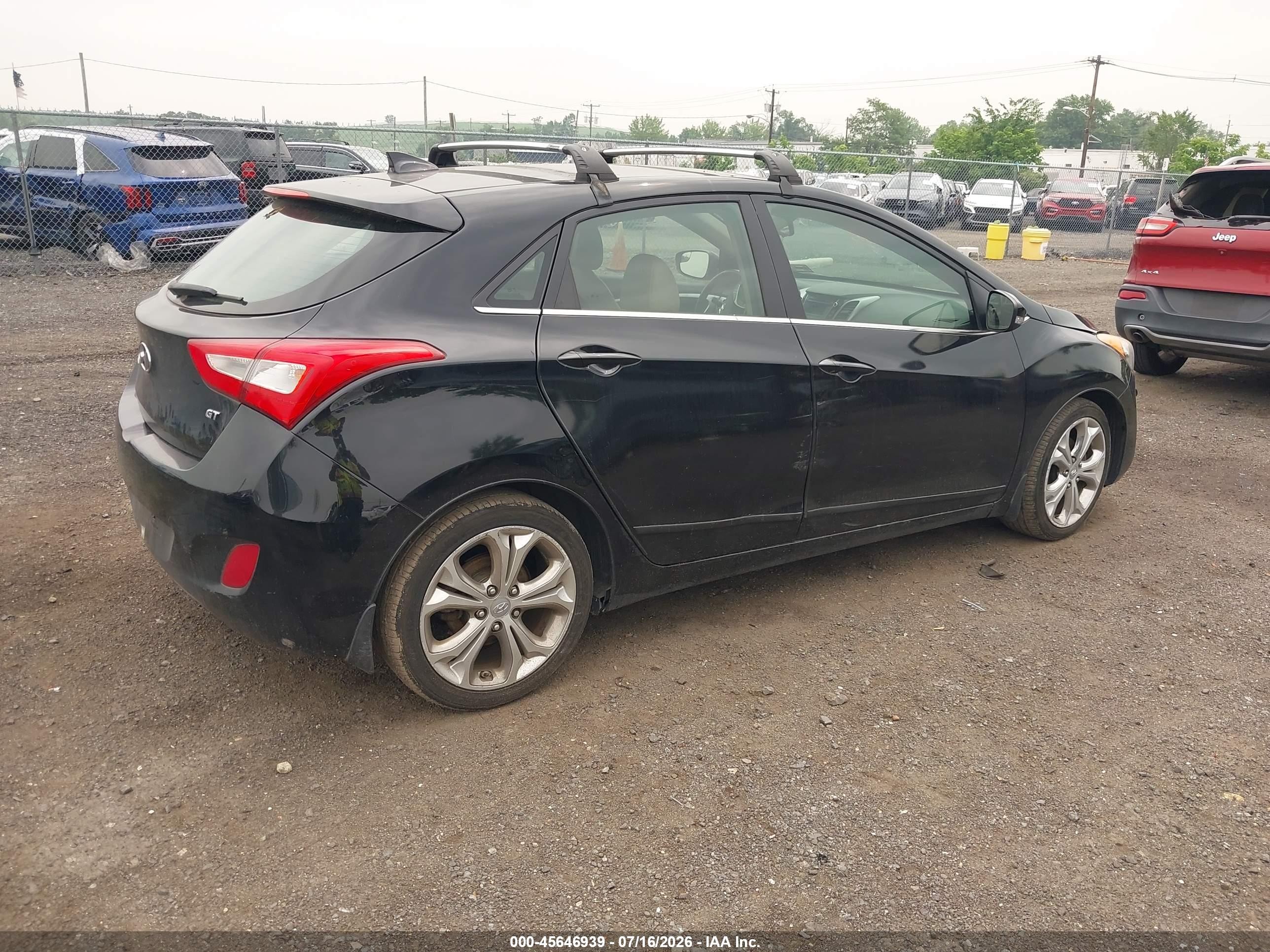 2014 Hyundai Elantra Gt   Black vin: KMHD35LH9EU173339