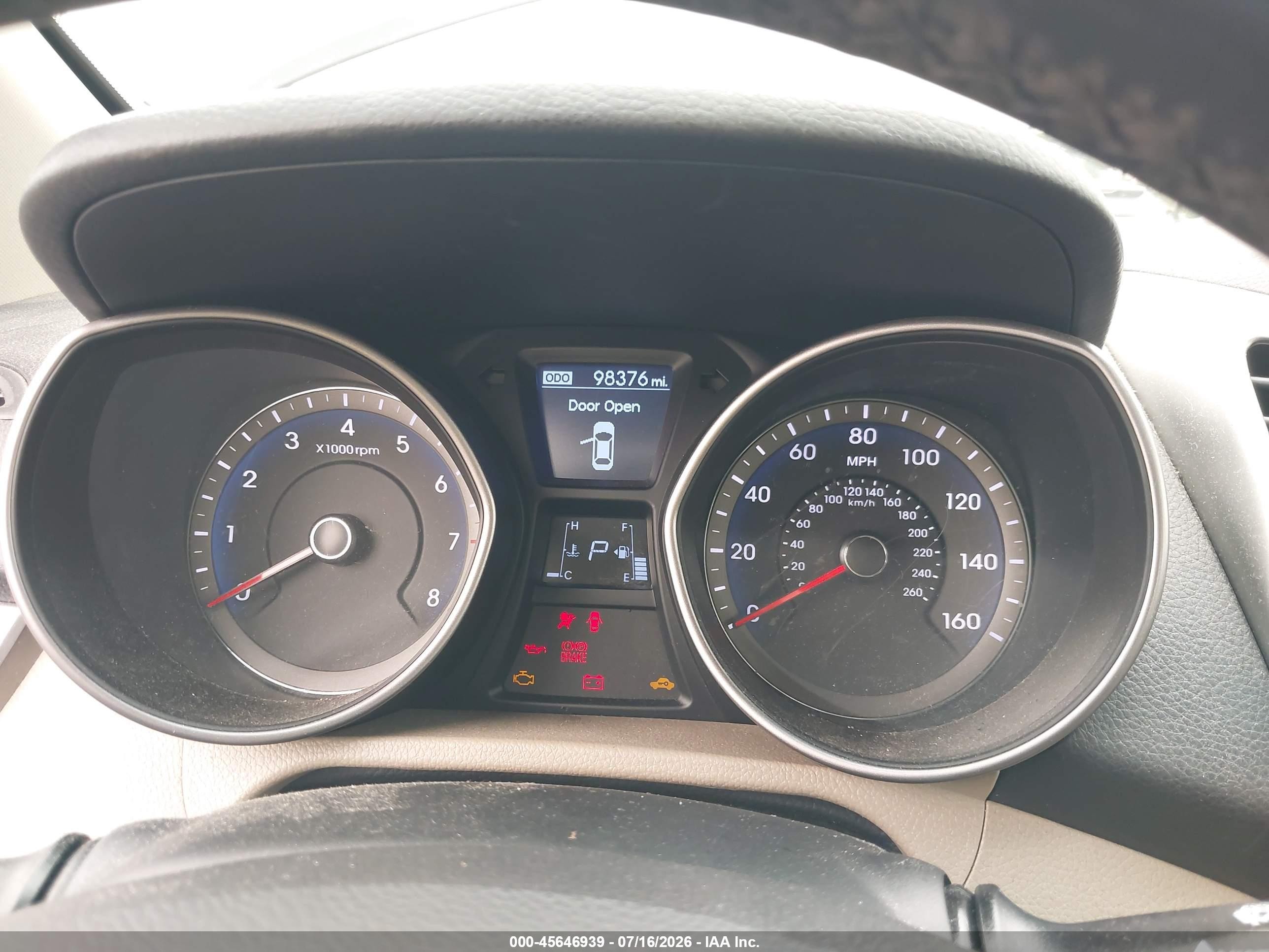 2014 Hyundai Elantra Gt   Black vin: KMHD35LH9EU173339