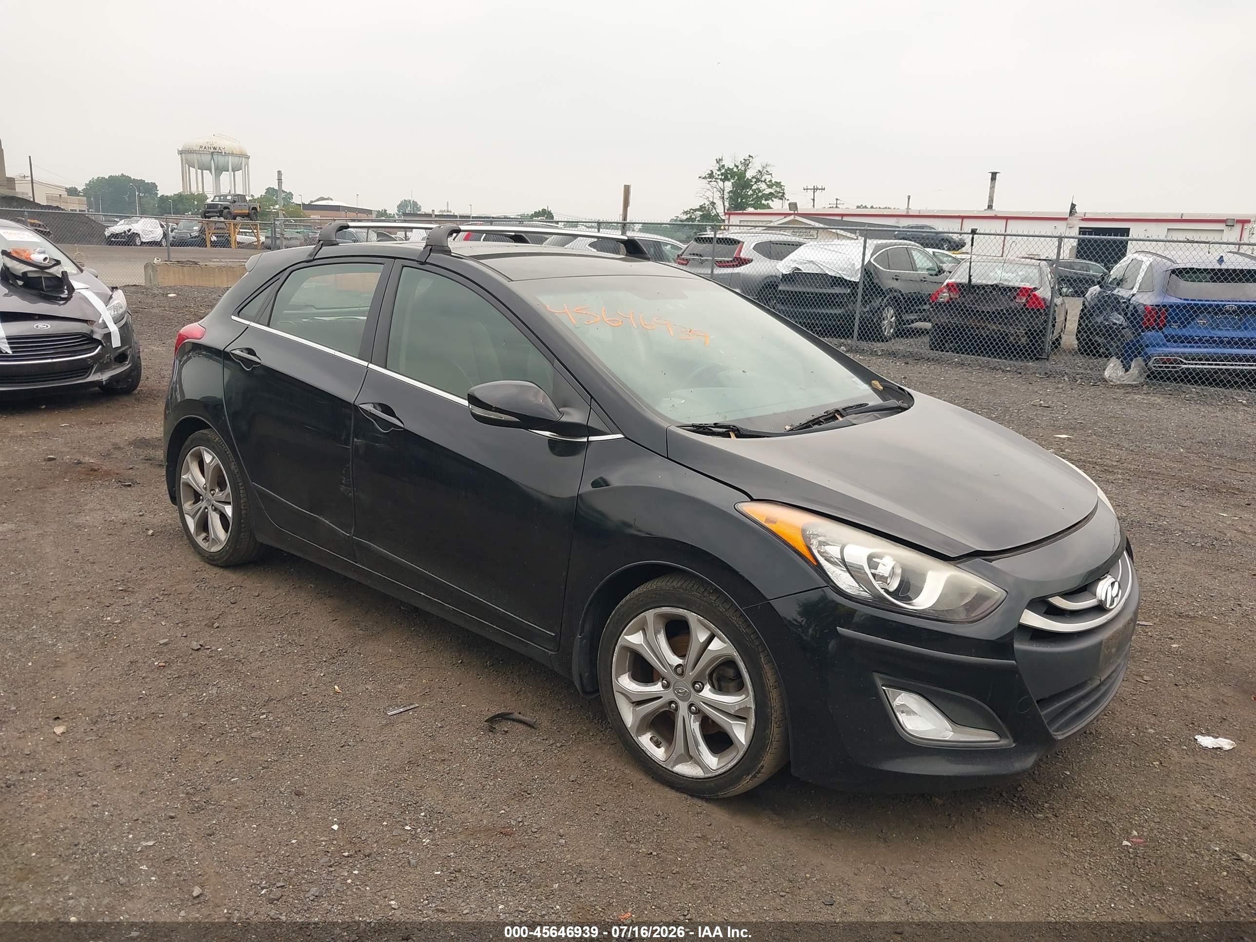 2014 Hyundai Elantra Gt   Black vin: KMHD35LH9EU173339
