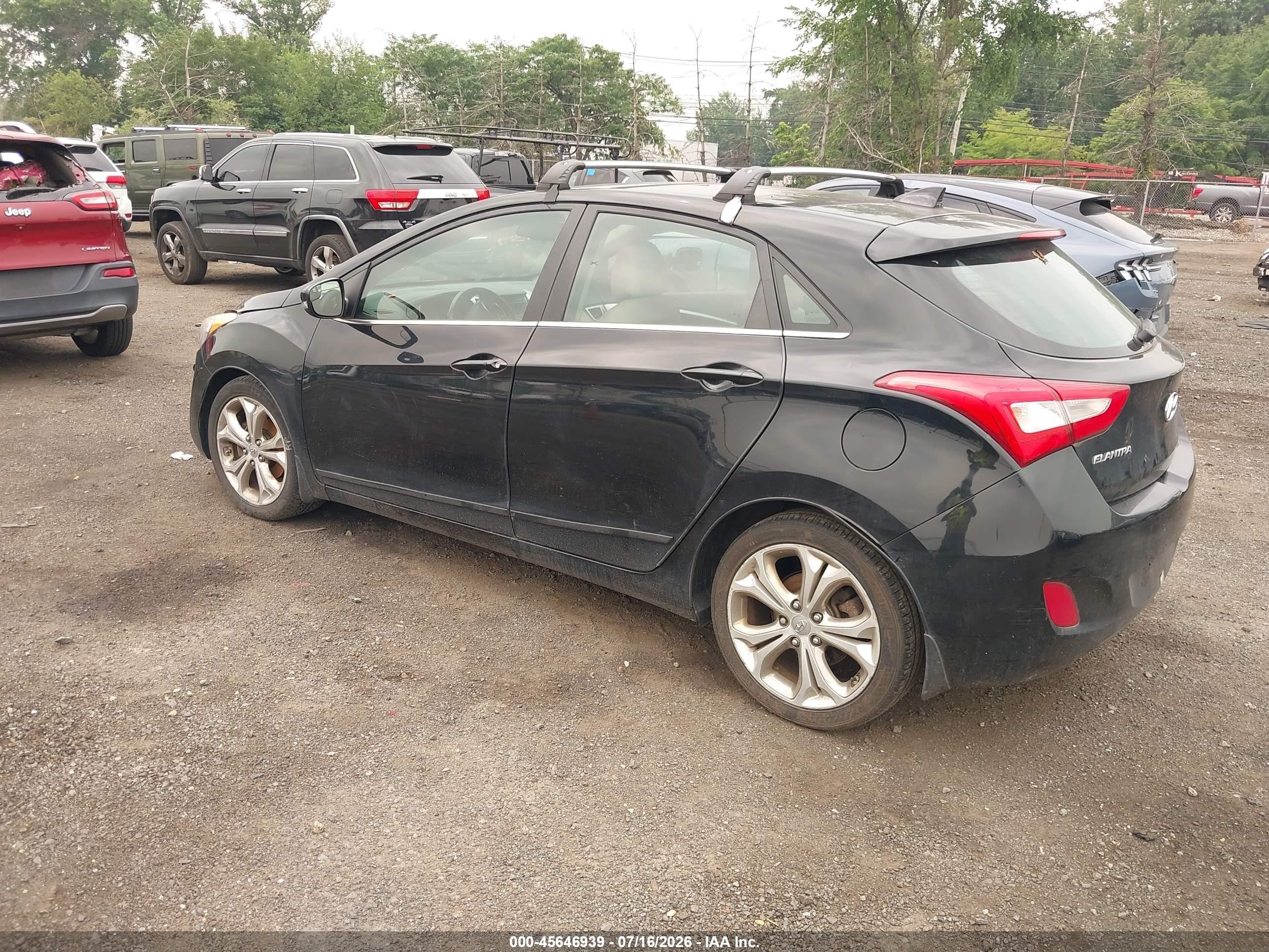 2014 Hyundai Elantra Gt   Black vin: KMHD35LH9EU173339