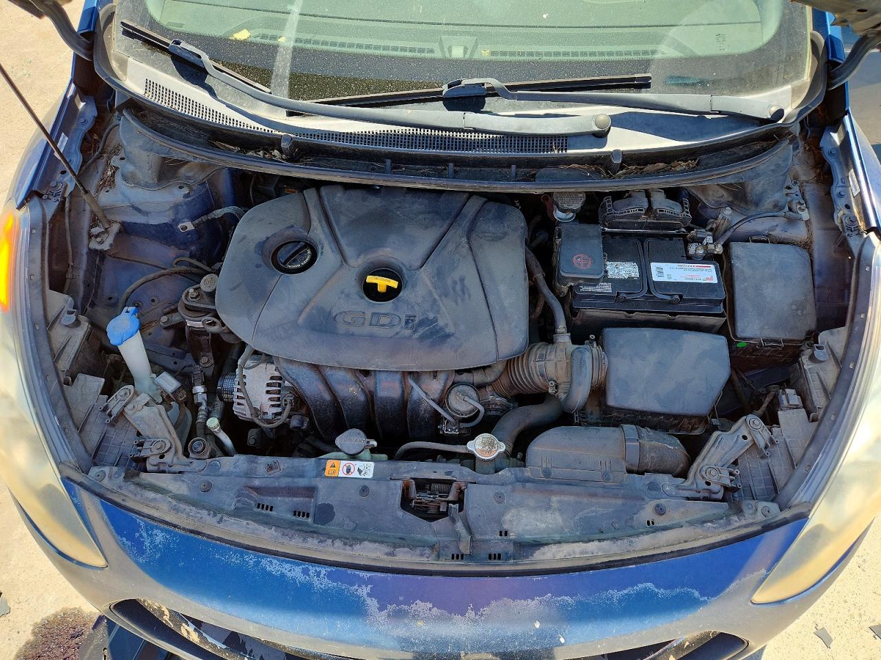 2014 Hyundai Elantra Gt Base Blue vin: KMHD35LH9EU182610