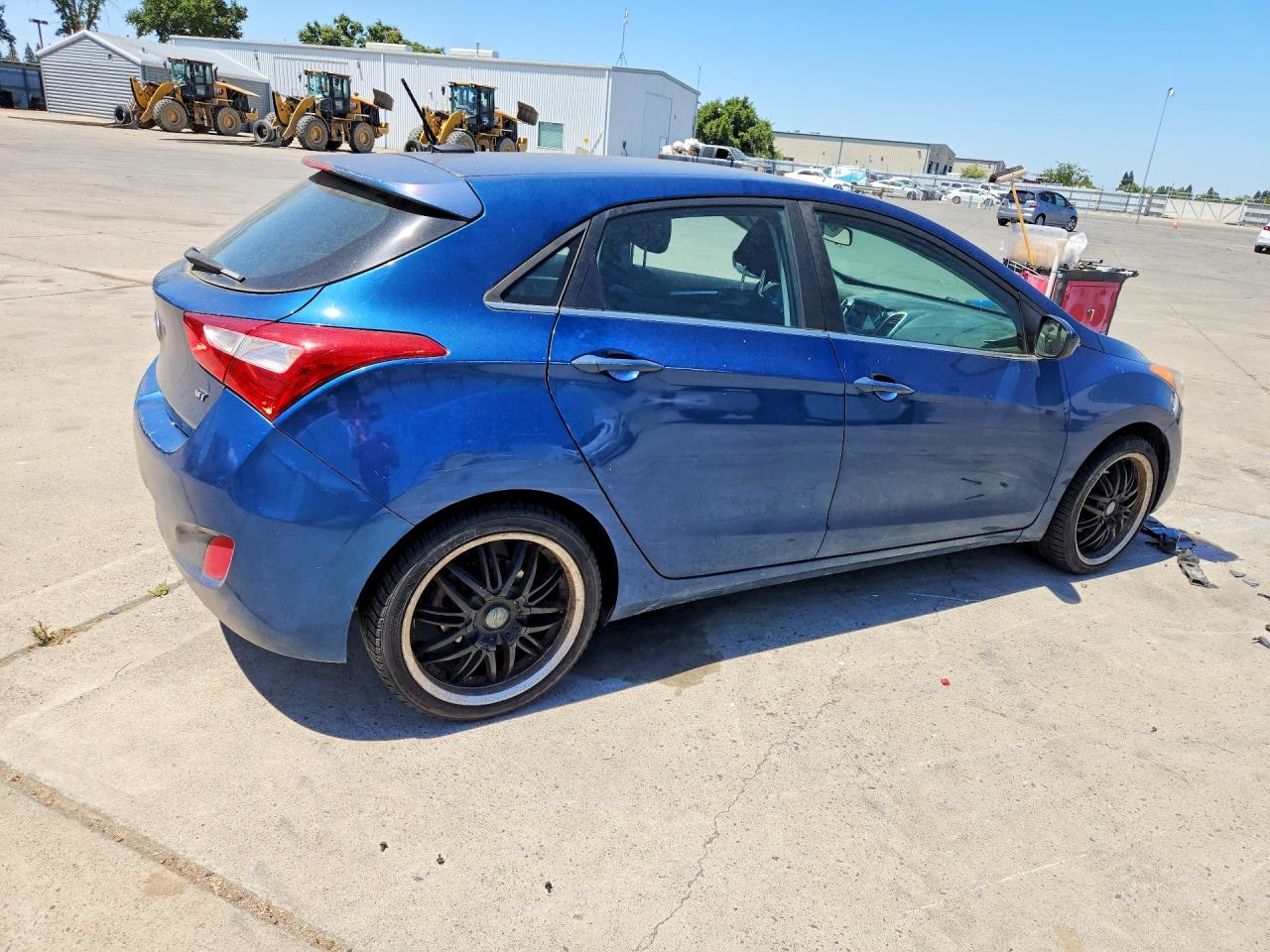 2014 Hyundai Elantra Gt Base Blue vin: KMHD35LH9EU182610