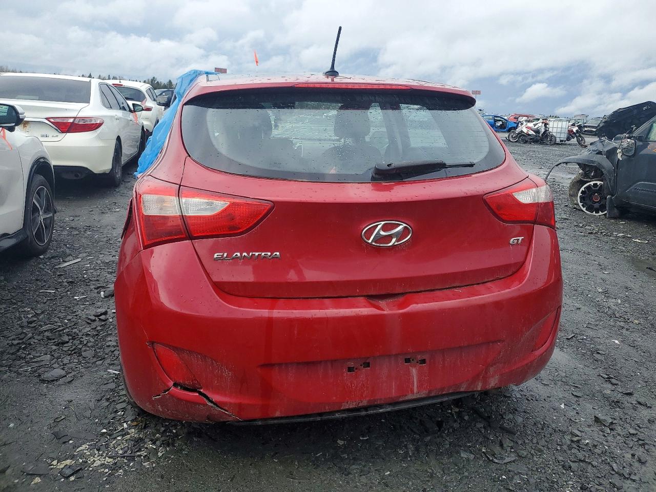 2014 Hyundai Elantra Gt Base Burgundy vin: KMHD35LH9EU210695