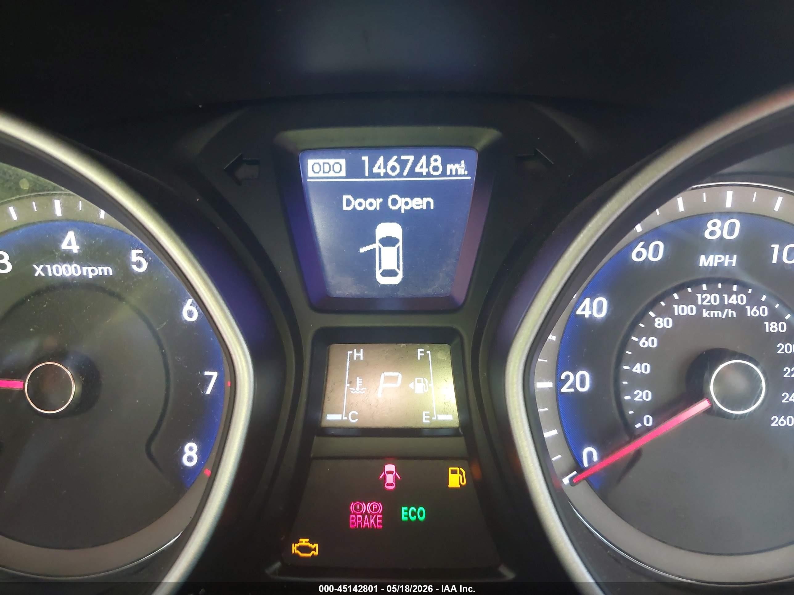 2014 Hyundai Elantra Gt   Gray vin: KMHD35LH9EU214679