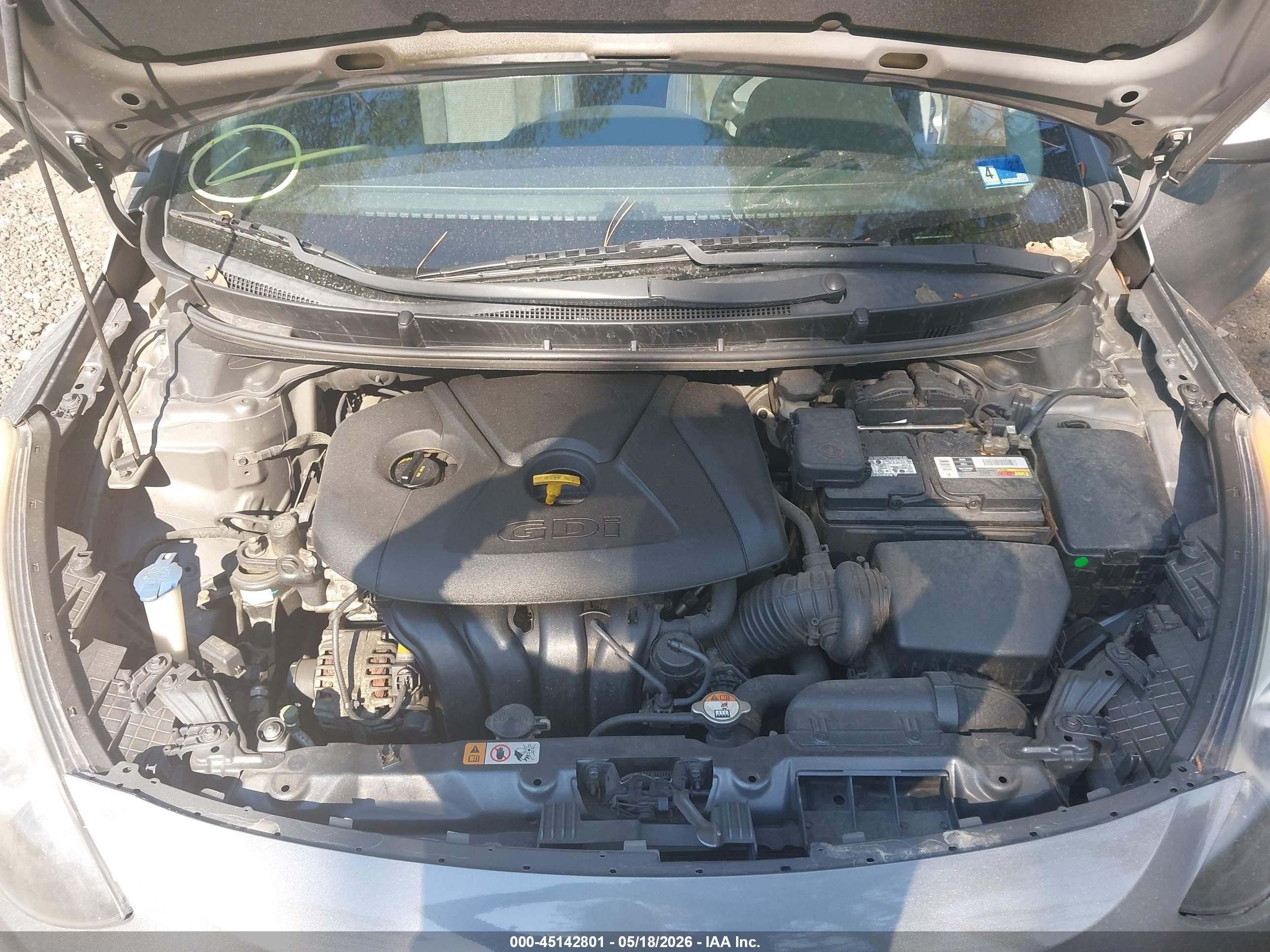 2014 Hyundai Elantra Gt   Gray vin: KMHD35LH9EU214679