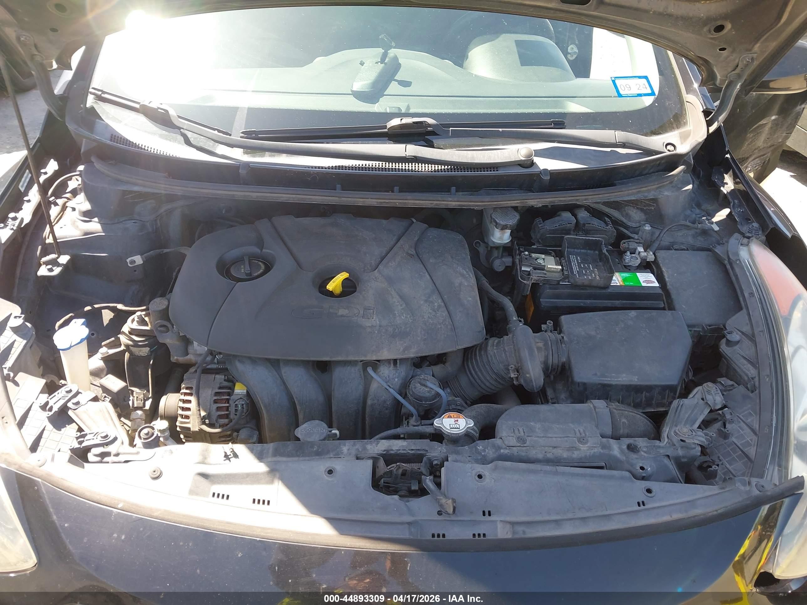 2014 Hyundai Elantra Gt   Black vin: KMHD35LH9EU228159