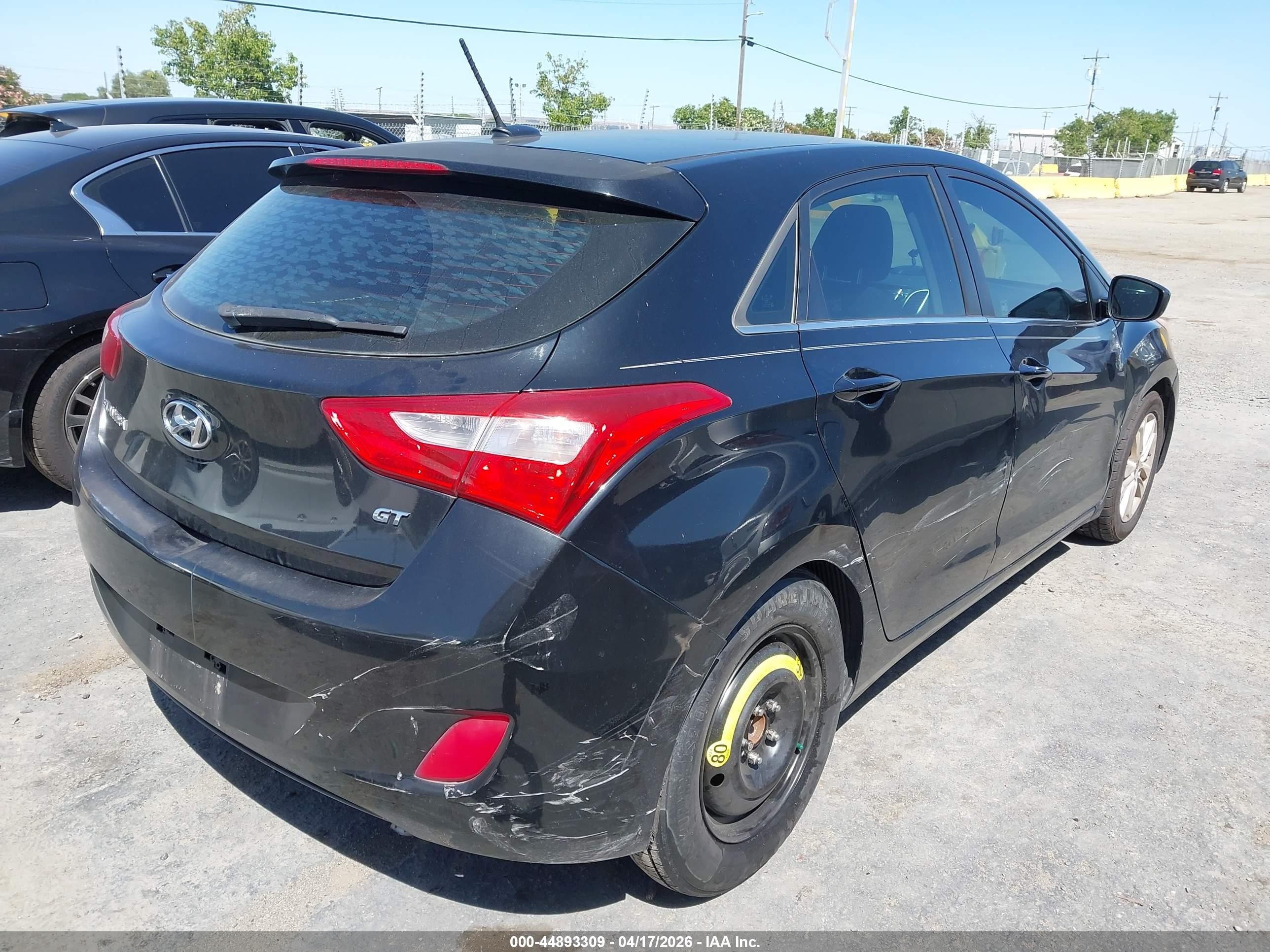 2014 Hyundai Elantra Gt   Black vin: KMHD35LH9EU228159