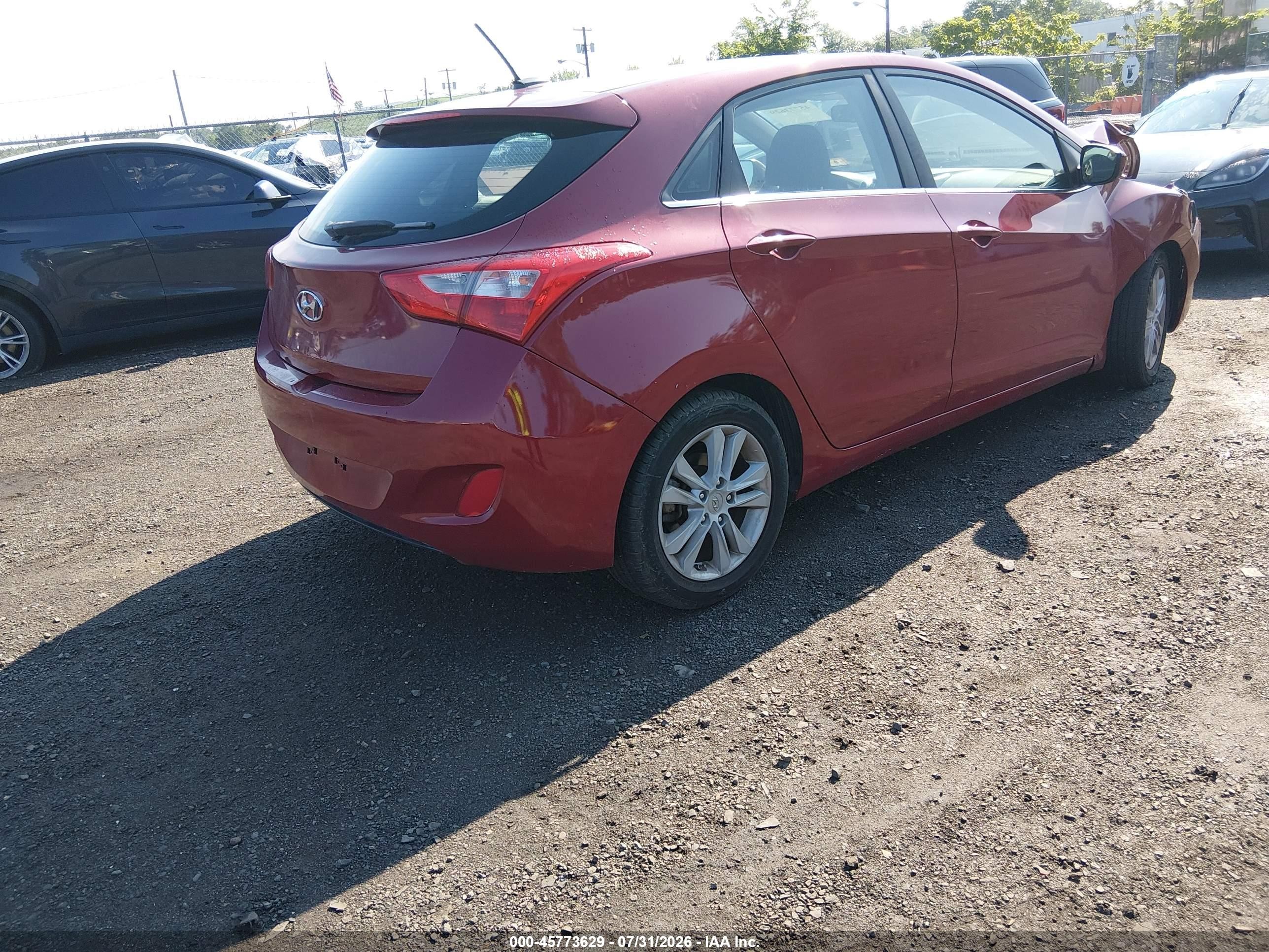 2015 Hyundai Elantra Gt   Красный vin: KMHD35LH9FU235288