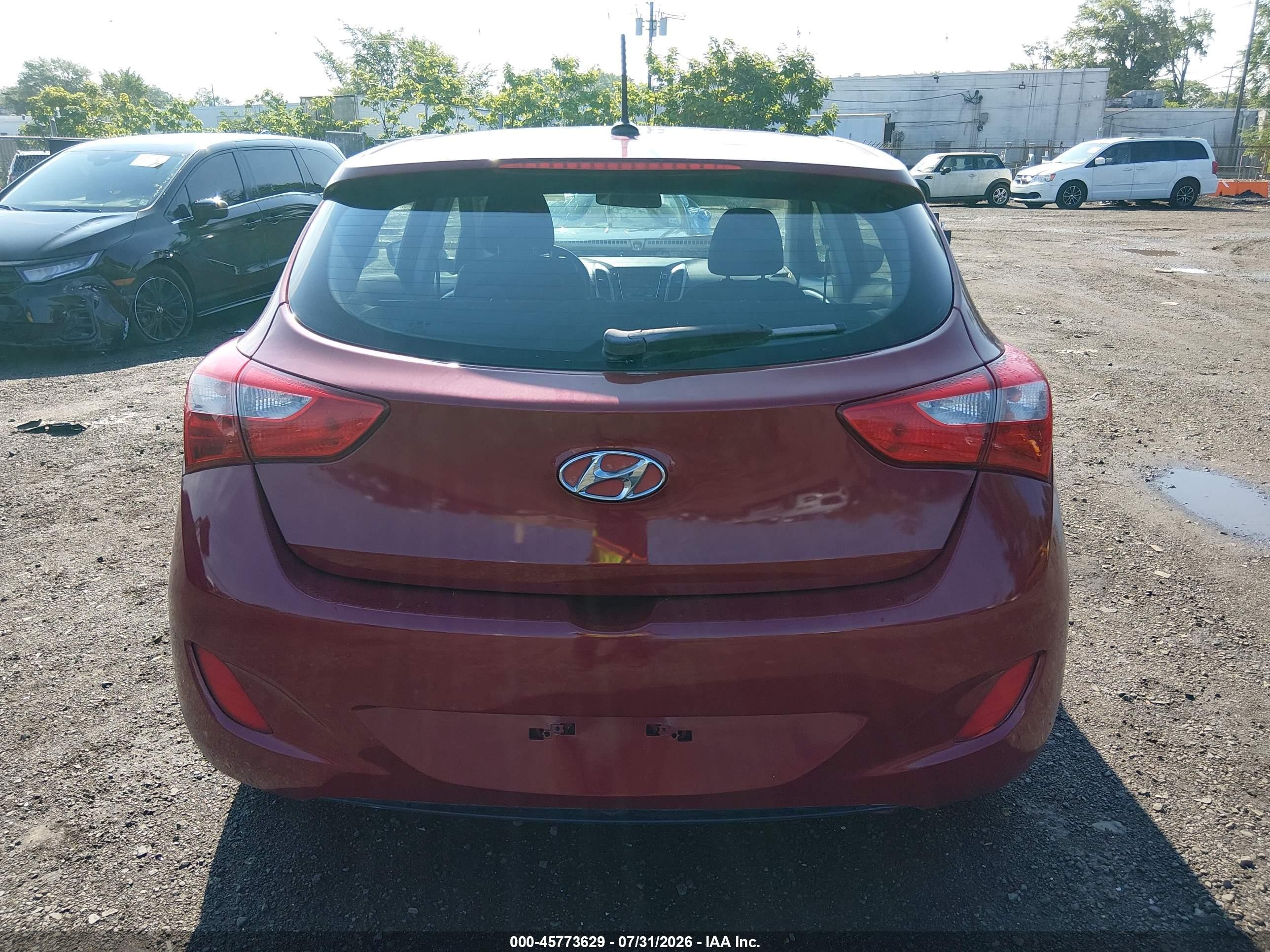 2015 Hyundai Elantra Gt   Красный vin: KMHD35LH9FU235288