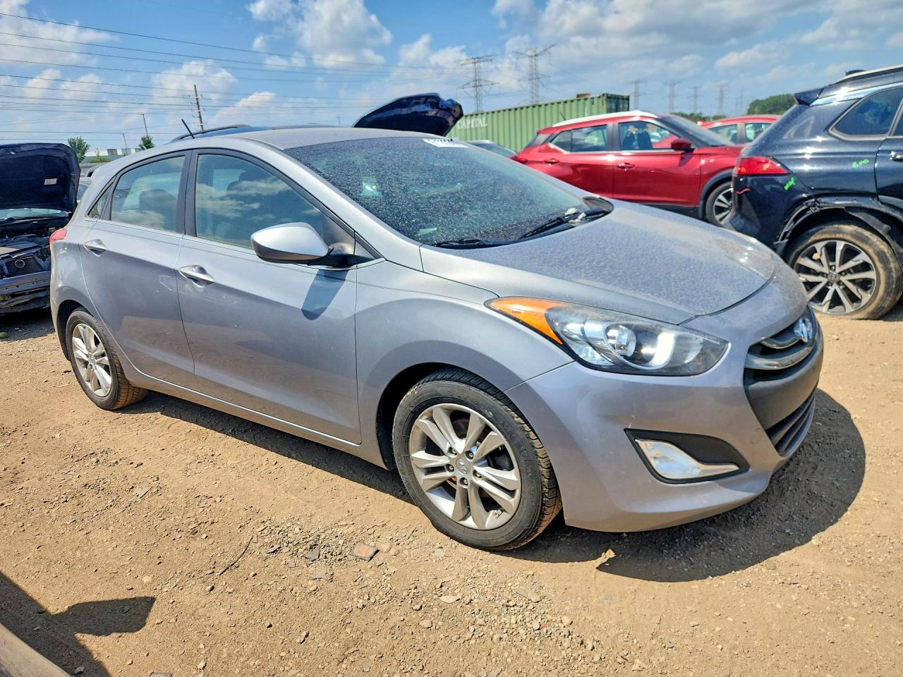 2015 Hyundai Elantra Gt Base Silver vin: KMHD35LH9FU236781