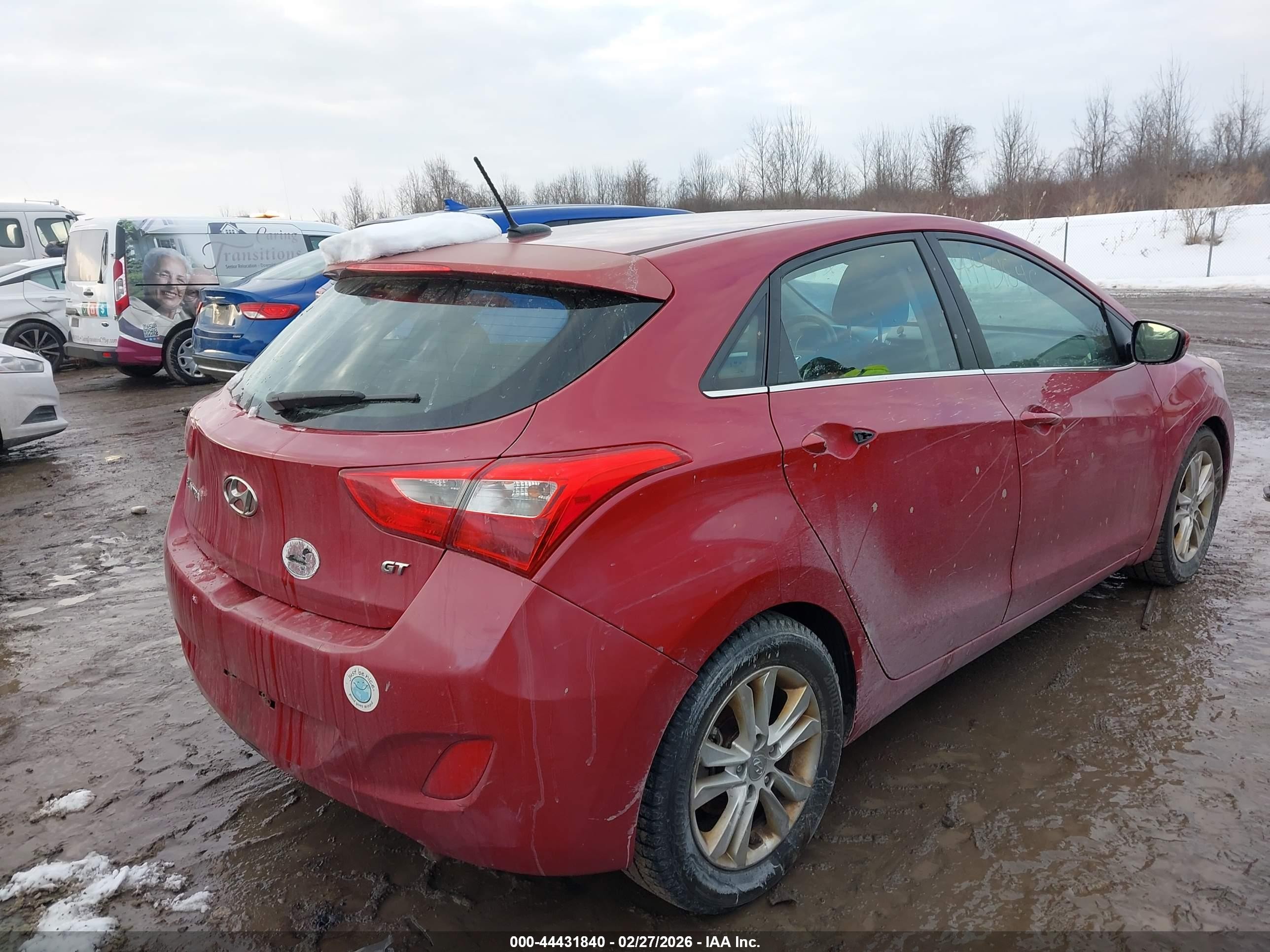 2015 Hyundai Elantra Gt   Красный vin: KMHD35LH9FU238031