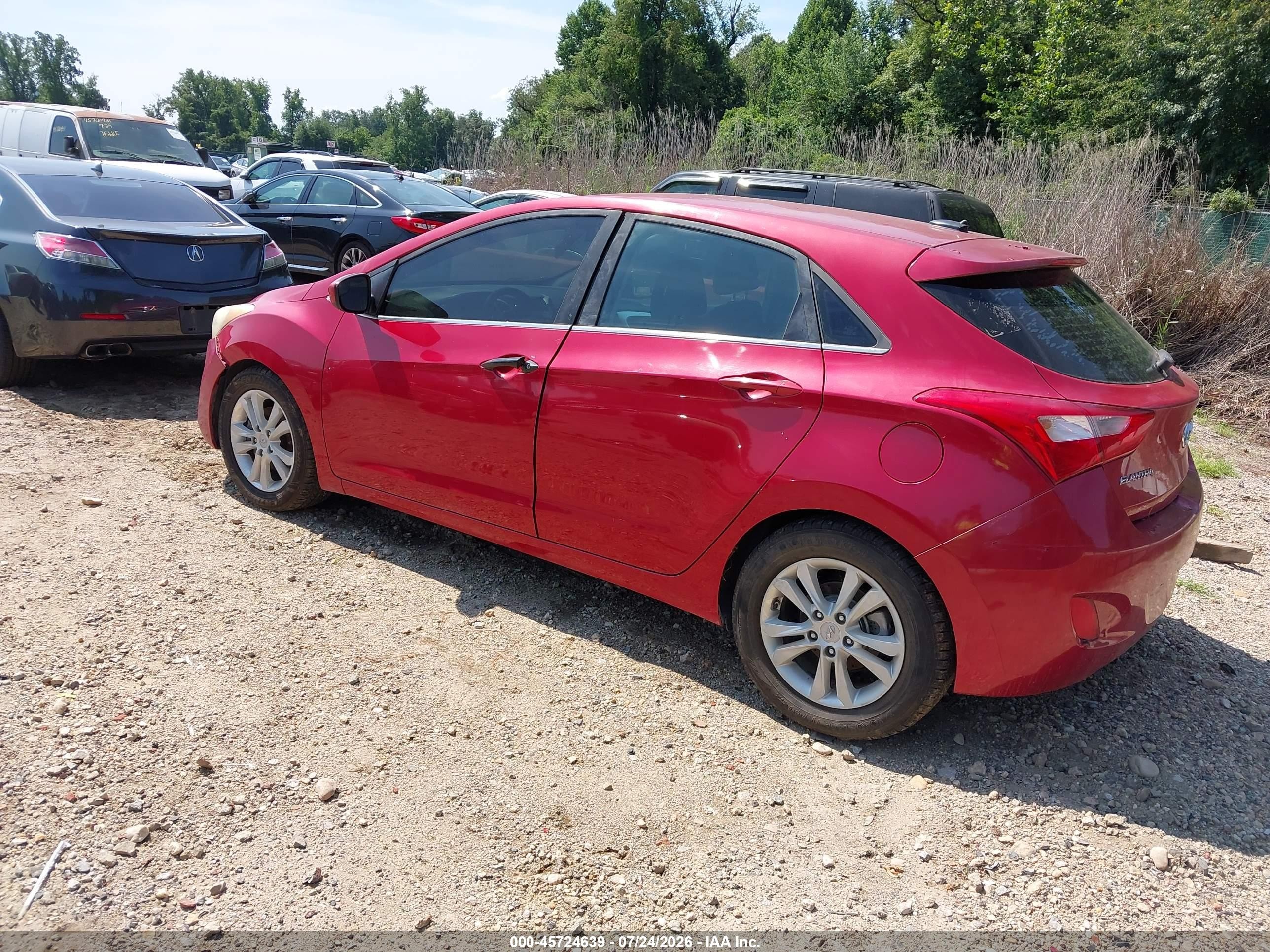 2015 Hyundai Elantra Gt   Red vin: KMHD35LH9FU249790