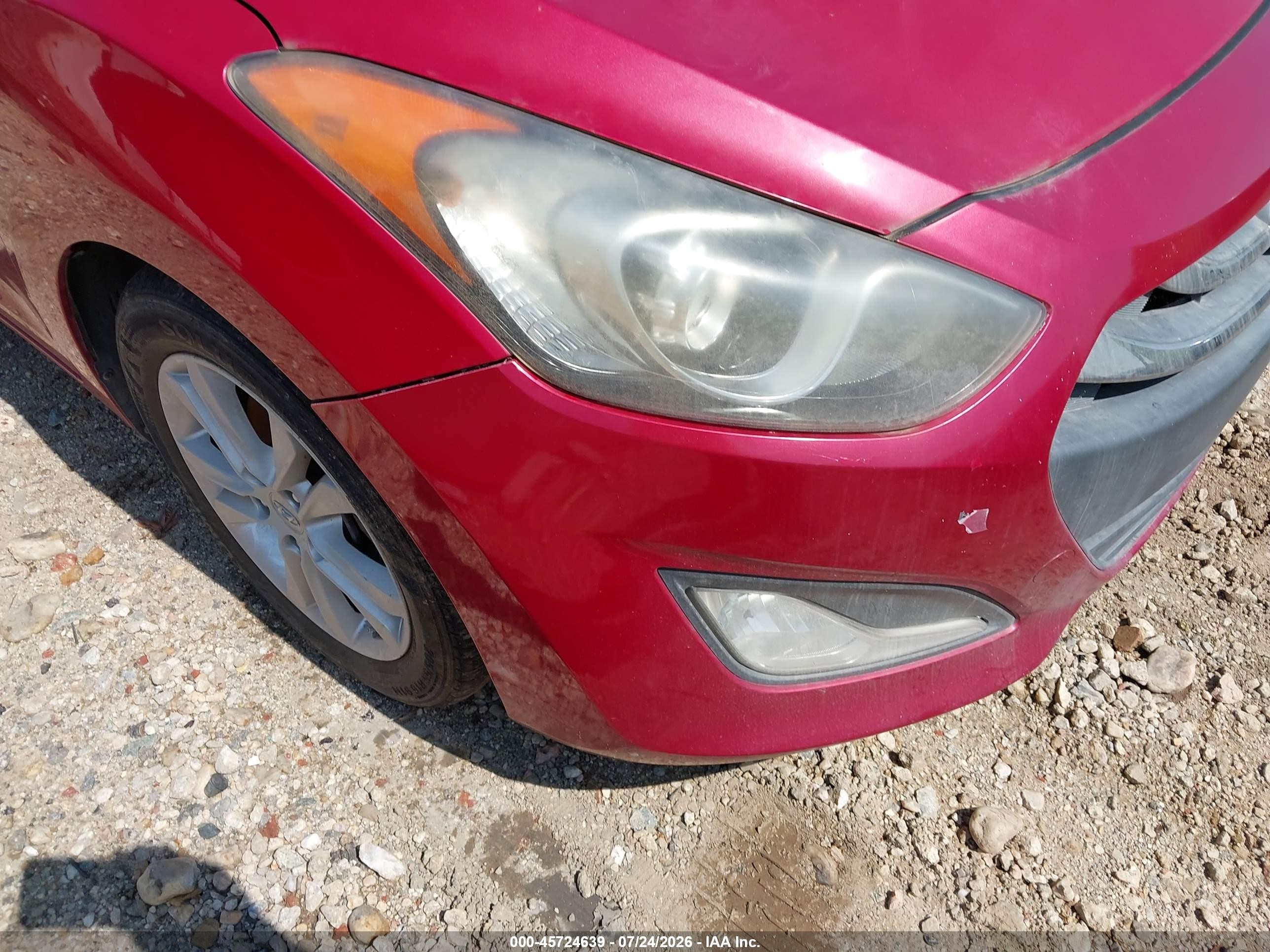 2015 Hyundai Elantra Gt   Red vin: KMHD35LH9FU249790