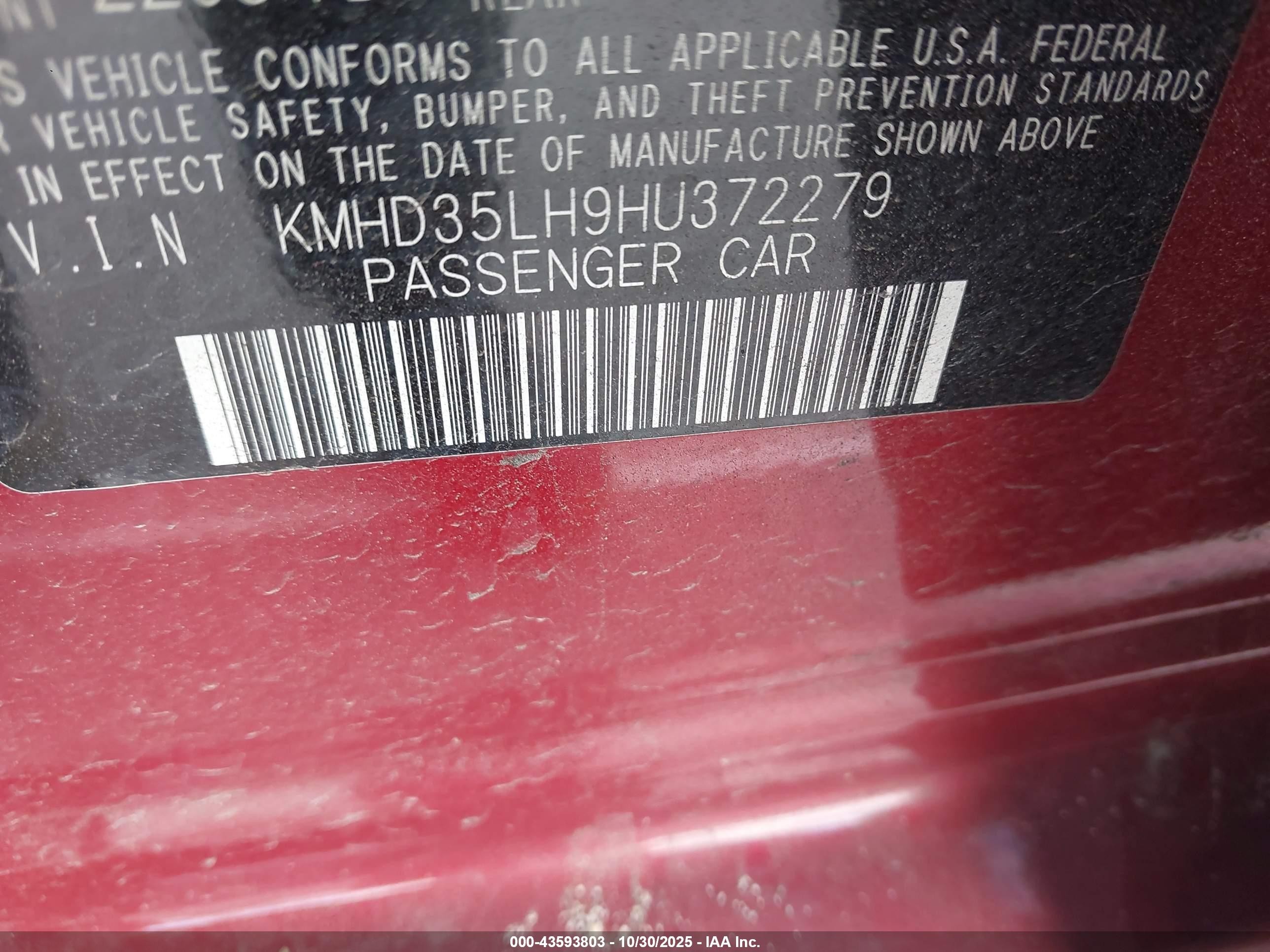 2017 Hyundai Elantra Gt   Красный vin: KMHD35LH9HU372279