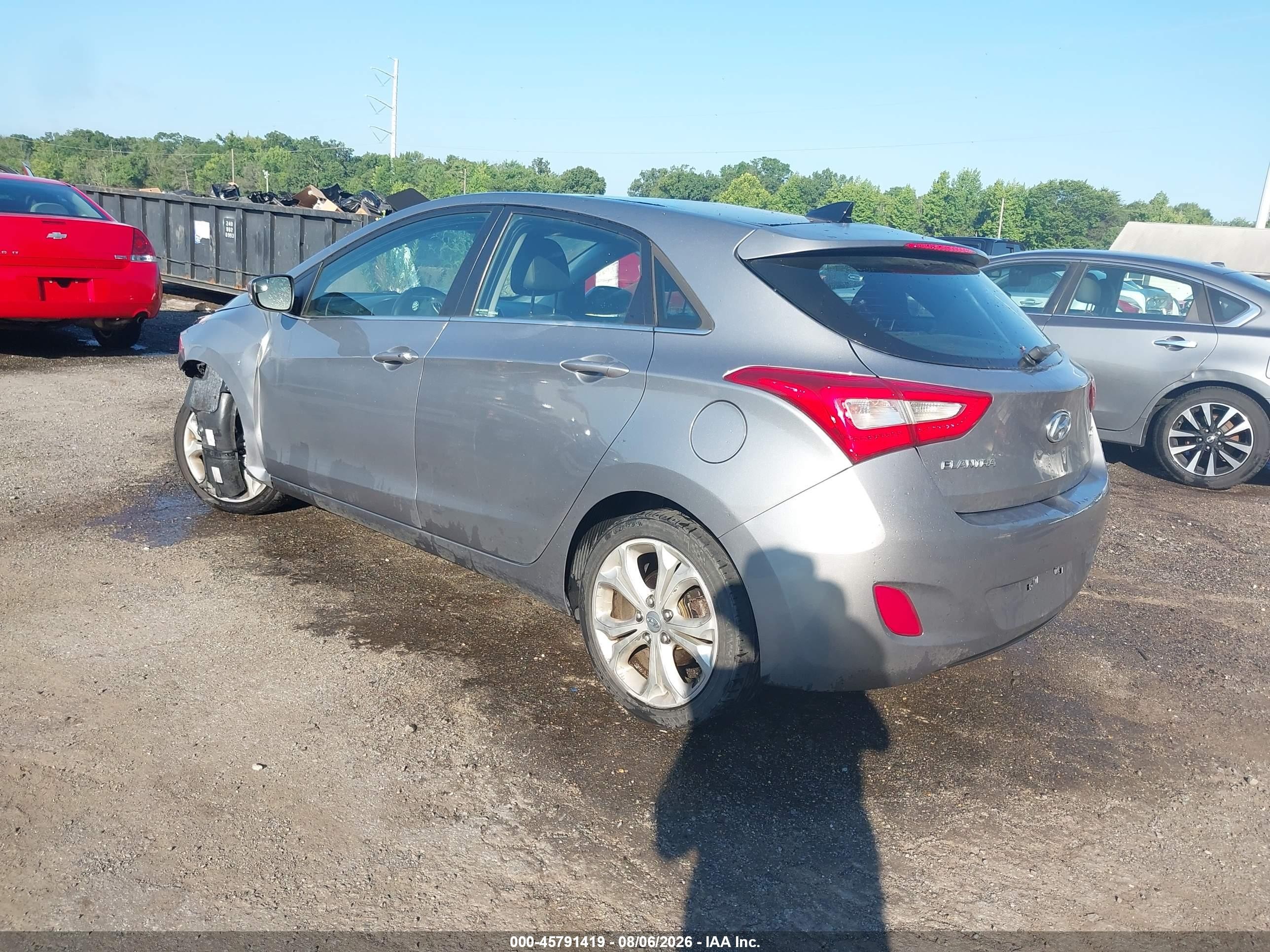 2014 Hyundai Elantra Gt   Gray vin: KMHD35LHXEU164441