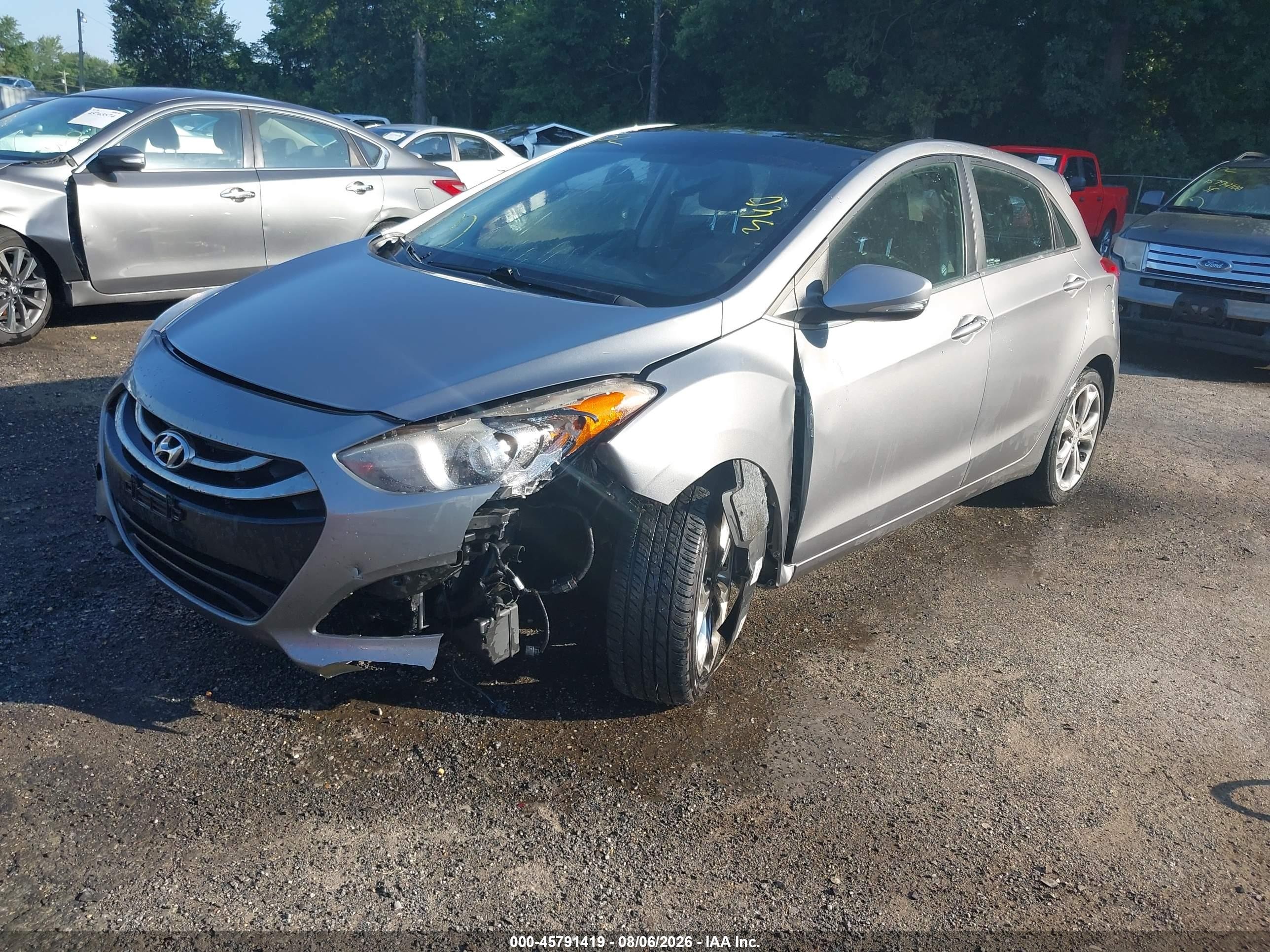 2014 Hyundai Elantra Gt   Gray vin: KMHD35LHXEU164441
