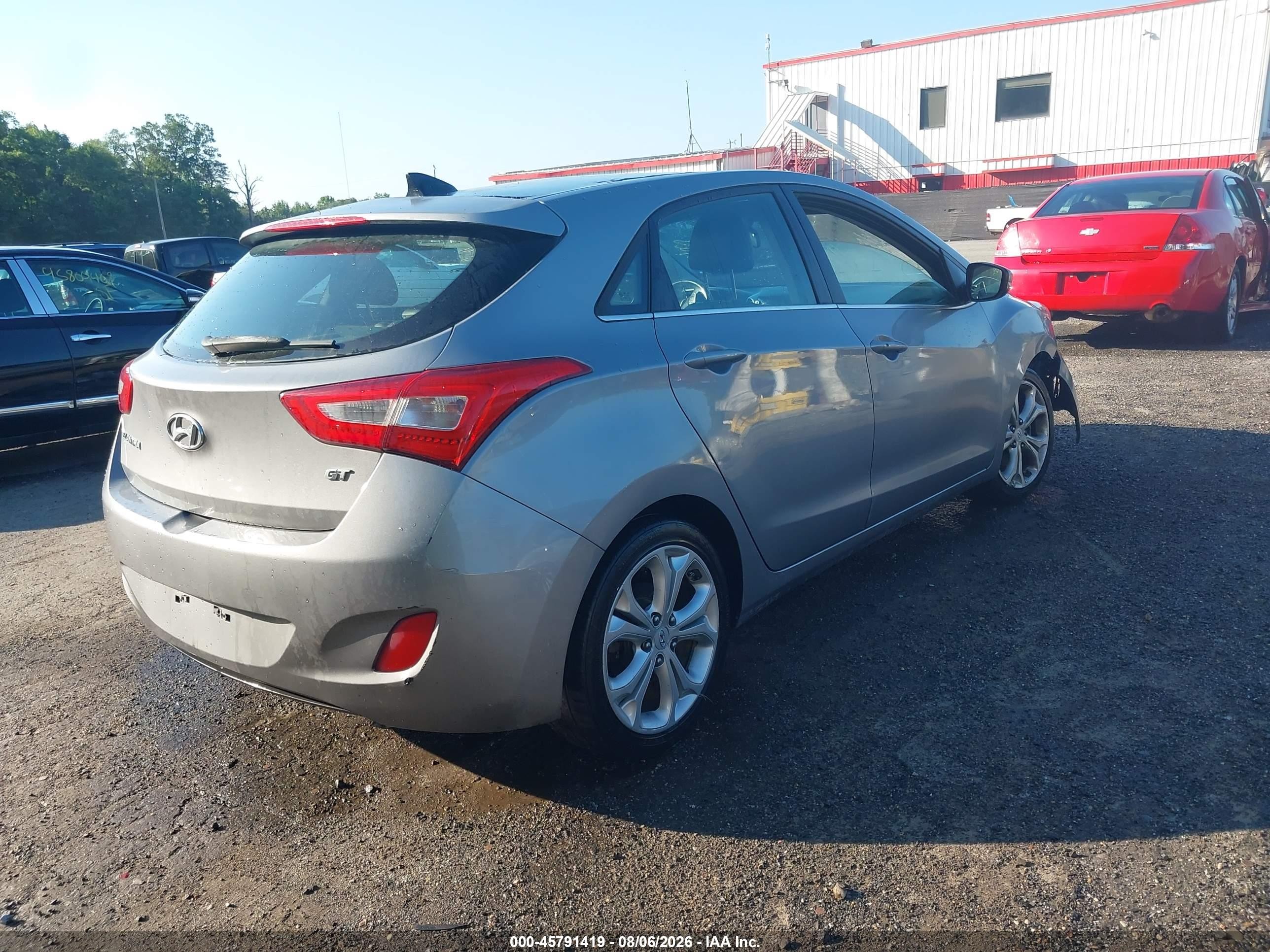 2014 Hyundai Elantra Gt   Gray vin: KMHD35LHXEU164441