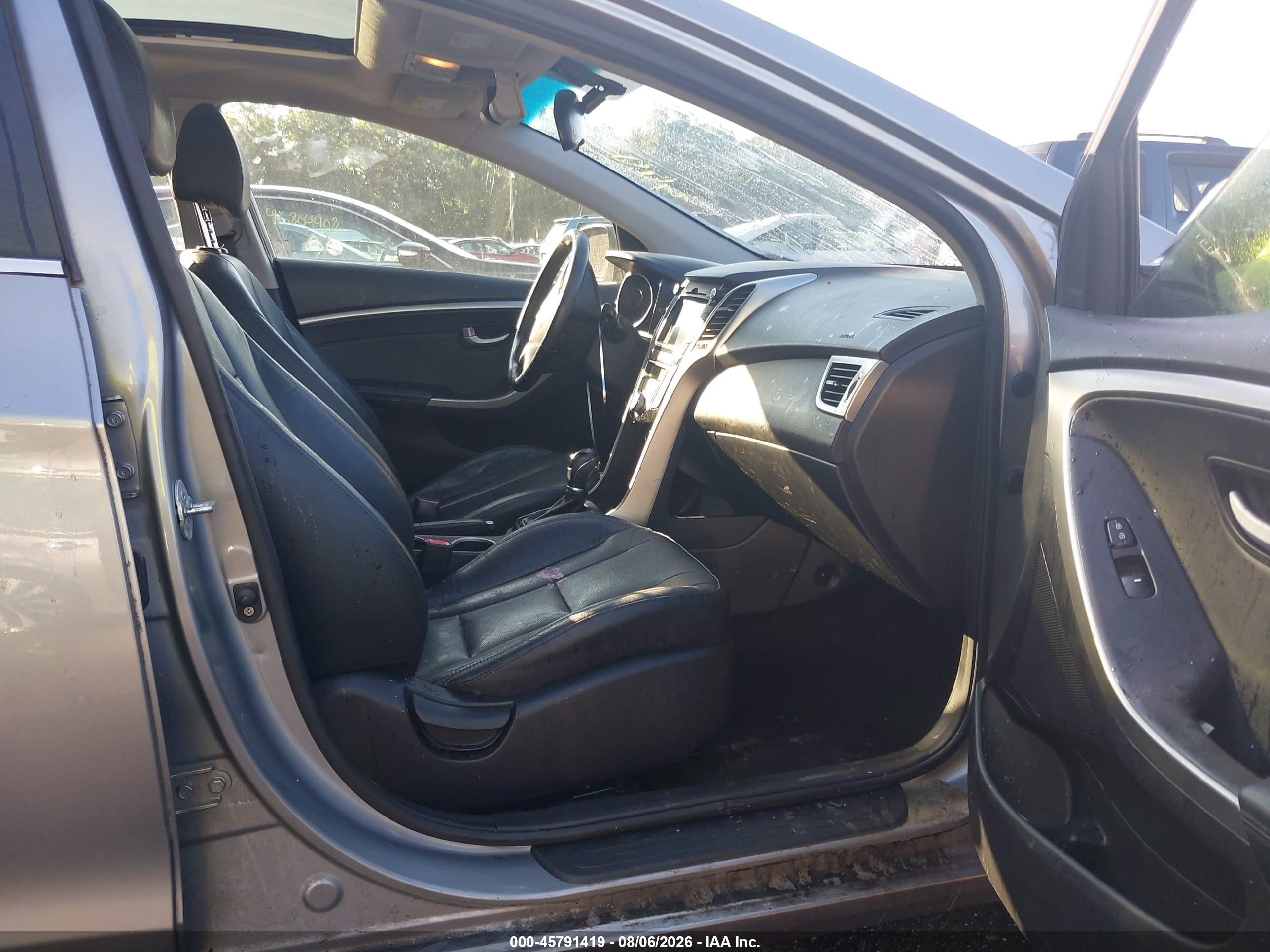 2014 Hyundai Elantra Gt   Gray vin: KMHD35LHXEU164441
