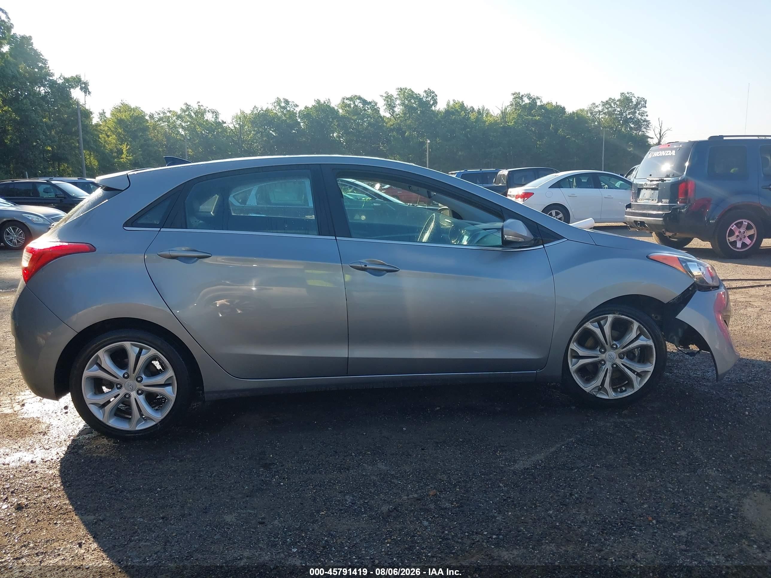 2014 Hyundai Elantra Gt   Gray vin: KMHD35LHXEU164441